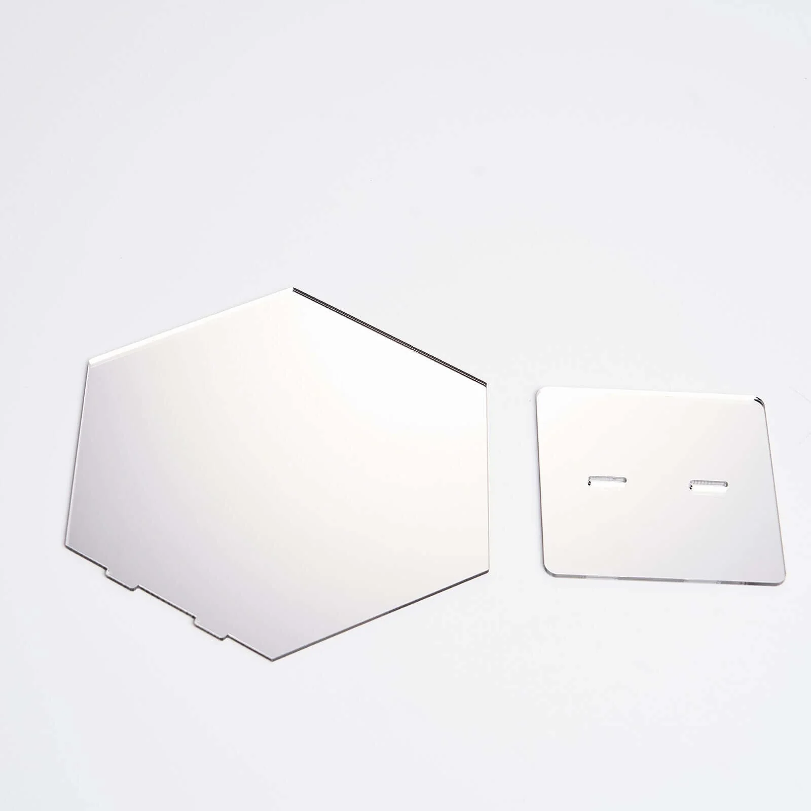 5-Pack Acrylic Table Sign Holders 5", Silver Hexagon Design - Perfect for Wedding Table Numbers and Menus - Image 9