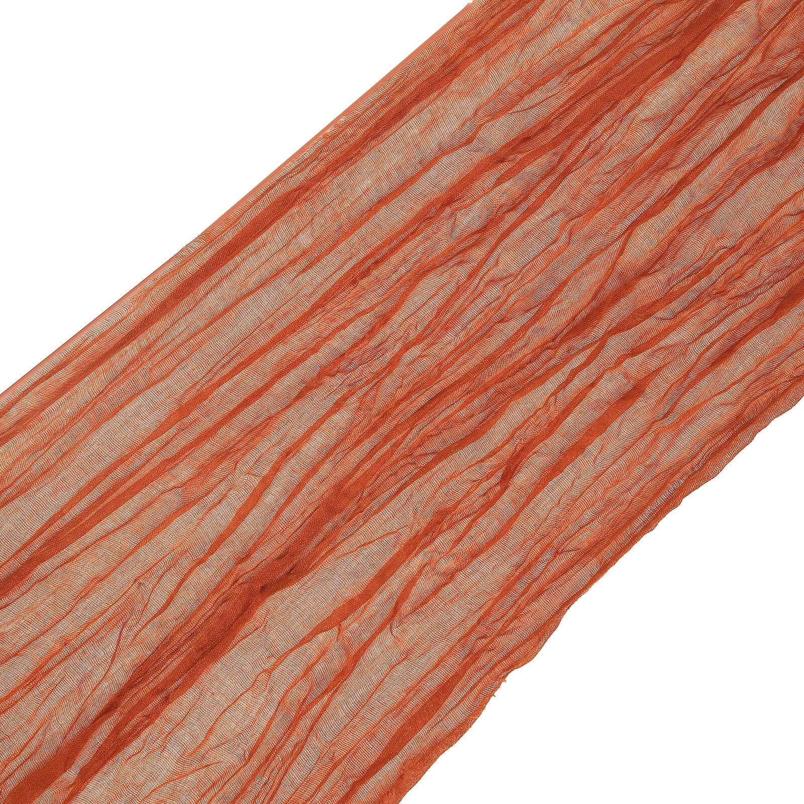 5 Pack Cheesecloth Gauze Chair Sashes 16"x88" Terracotta (Rust) - Boho Decorative Accent - Image 7
