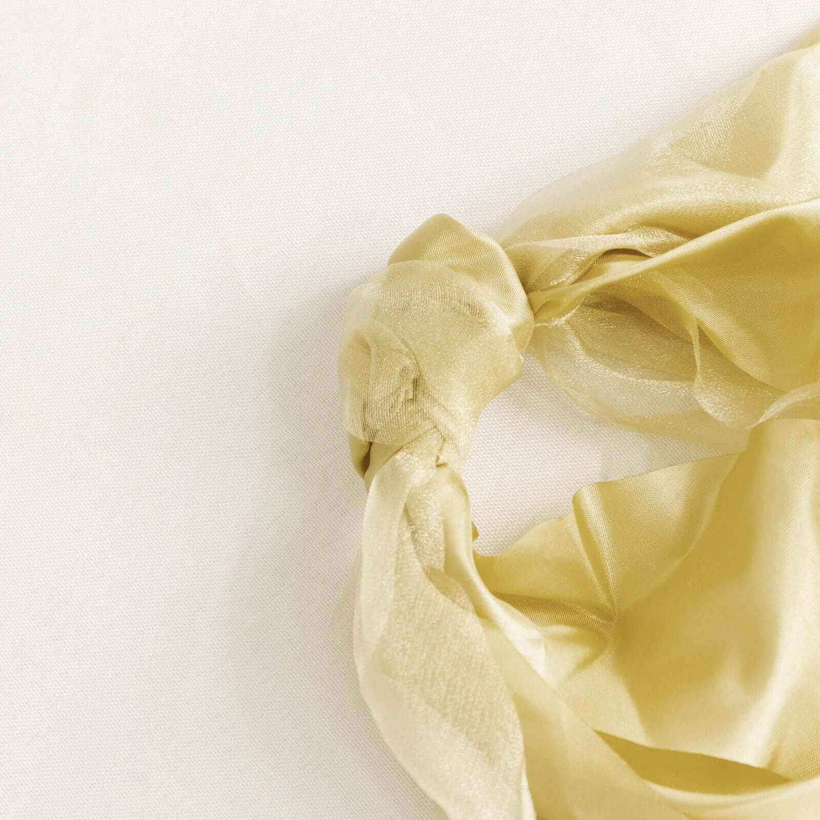 5 Pack Chiffon Satin Chair Sashes Champagne Curly Willow Style - Easy to Use Flowy Chair Bows - Image 16