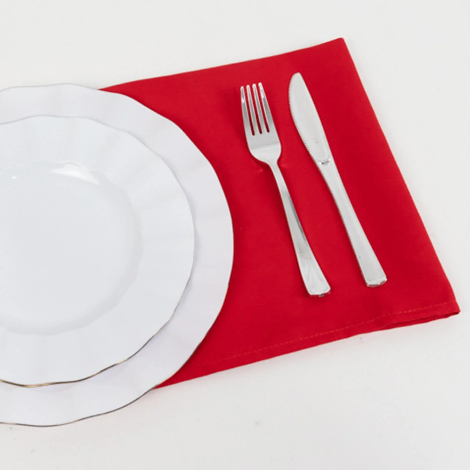 5 Pack Cotton Blend Napkins 20"x20" Red - Durable & Wrinkle Resistant Cloth Napkins - Image 8