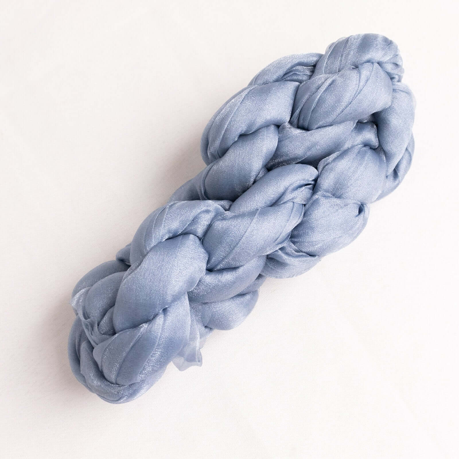 5 Pack Crinkled Organza Chair Sashes Dusty Blue - Sheer Shimmer Layered Chiffon Design - Image 7
