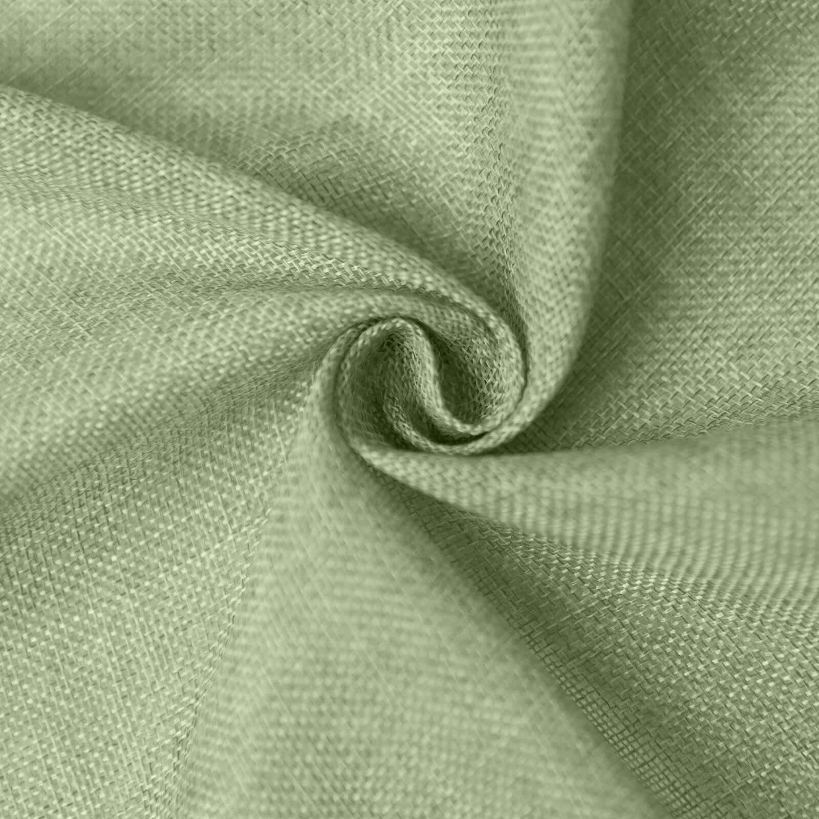 5 Pack Faux Jute Napkins 19"x19" Sage Green - Rustic Chic Faux Burlap Dinner Napkins - Image 8