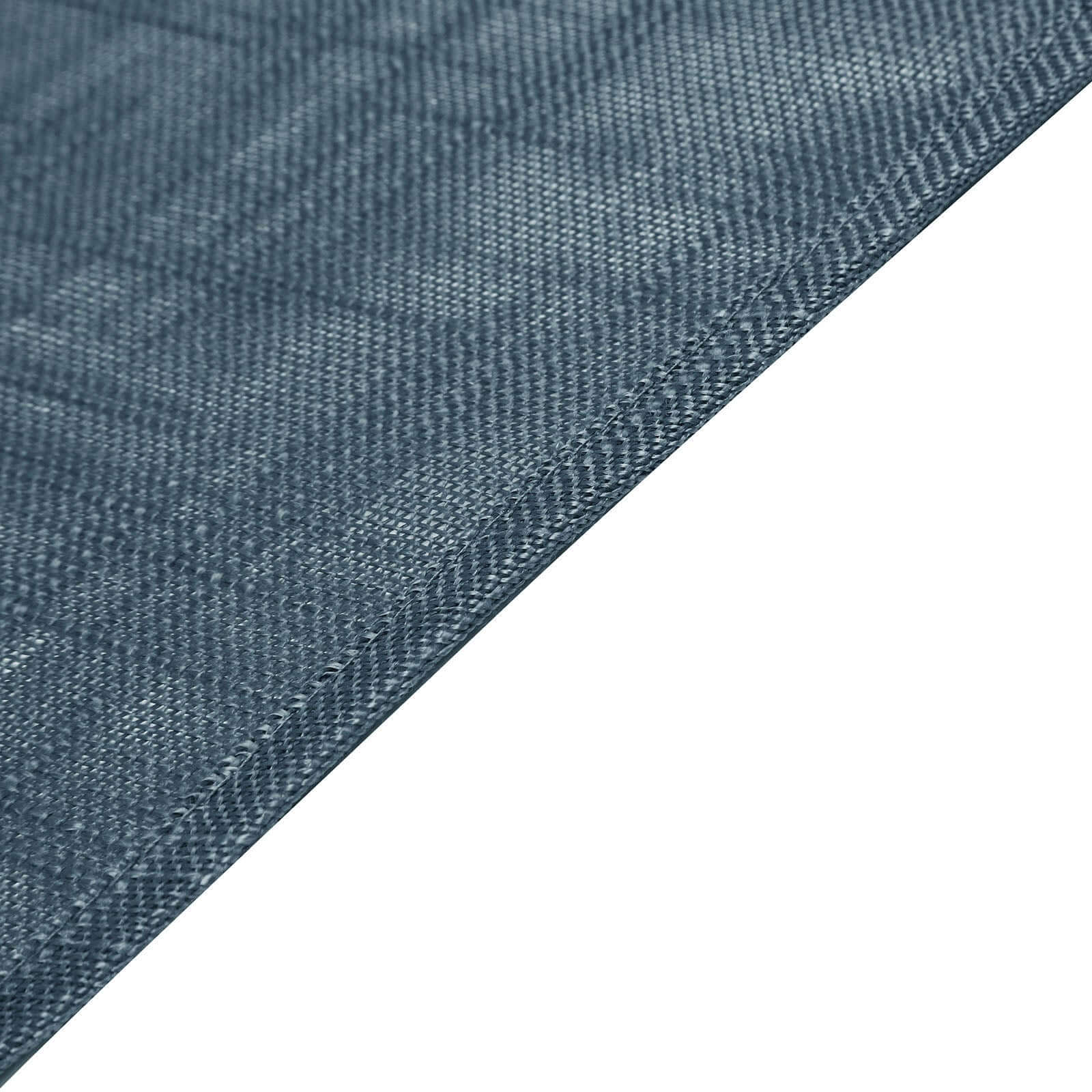 5 Pack Faux Linen Napkins 20"x20" Blue - Slubby Textured & Wrinkle Resistant Dinner Napkins - Image 3