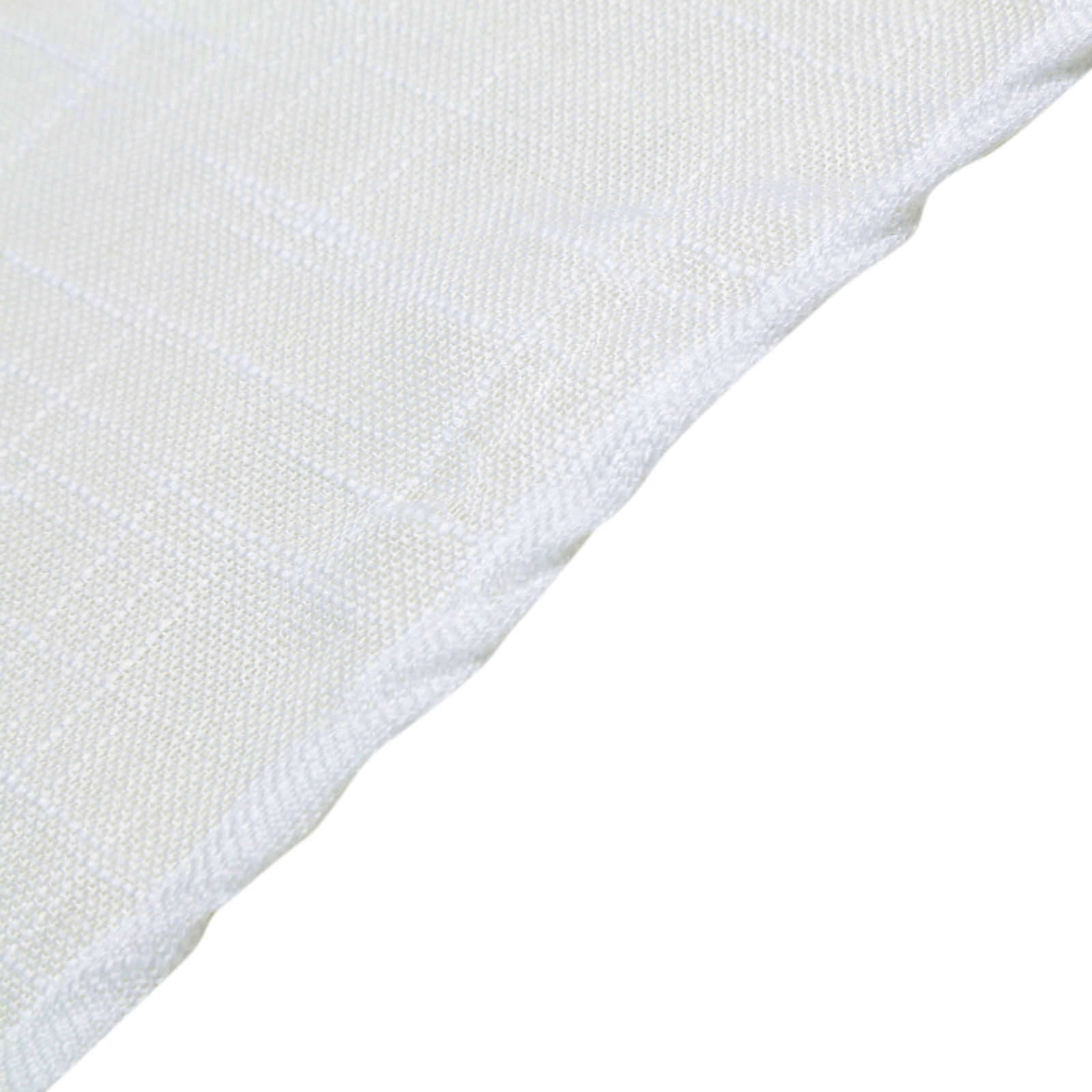 5 Pack Faux Linen Napkins 20"x20" White - Slubby Textured & Wrinkle Resistant Dinner Napkins for Rustic Boho Weddings and Events - Image 3