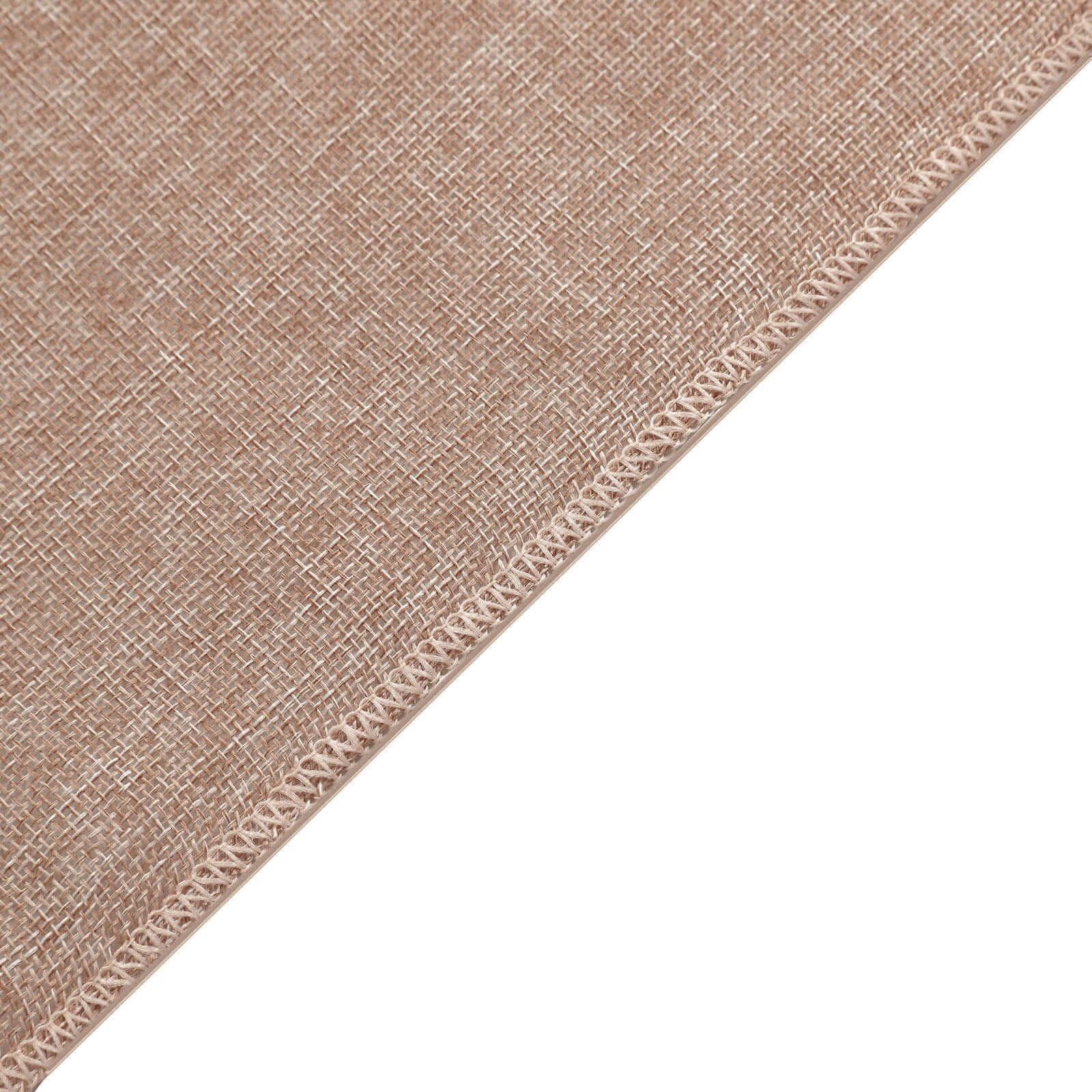 5 Pack Jute Faux Burlap Chair Sashes 6"x108" Dusty Rose - Boho Chic Linen - Image 11