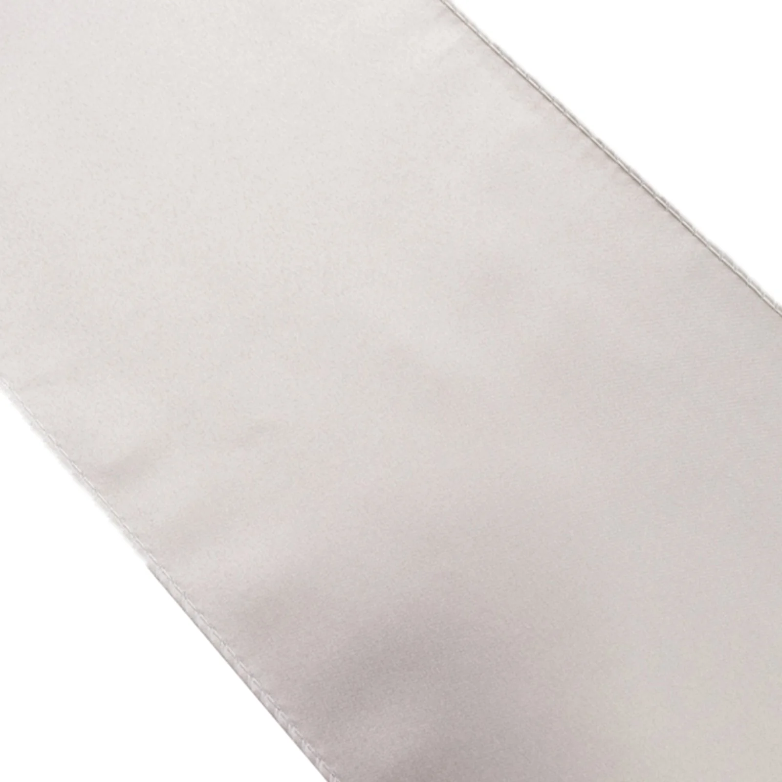 5 Pack Lamour Satin Chair Sashes 6"x106" Silver - Reusable Decorative Bows - Image 7