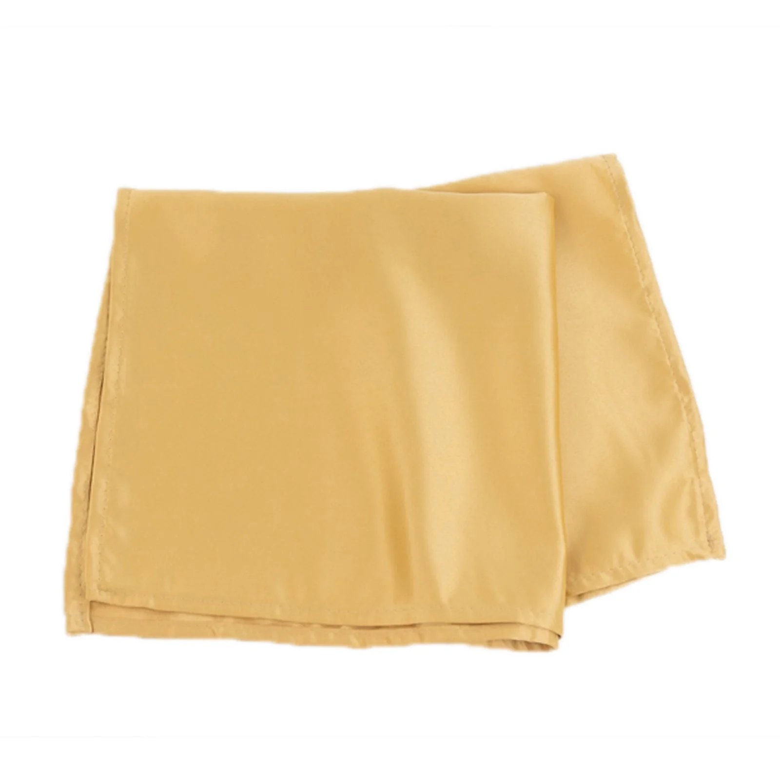 5 Pack Lamour Satin Napkins 20"x20" Champagne - Soft Matte Textured Dinner Napkins - Image 3