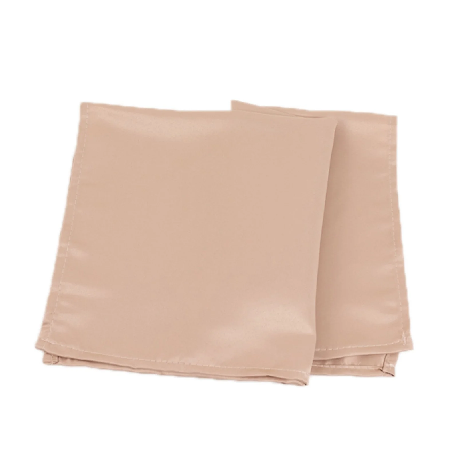 5 Pack Lamour Satin Napkins 20"x20" Nude - Soft Matte Textured Dinner Napkins - Image 3