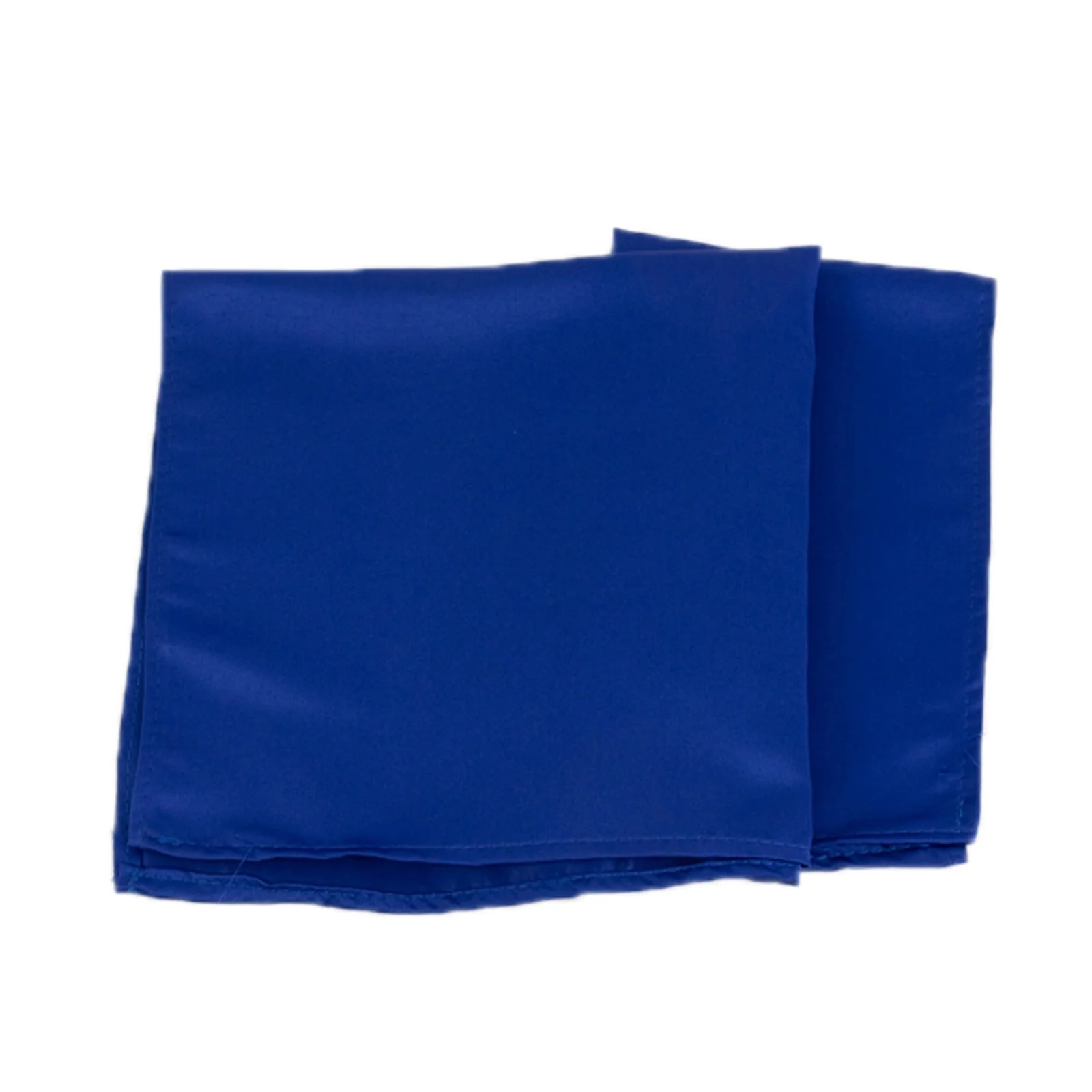 5 Pack Lamour Satin Napkins 20"x20" Royal Blue - Soft Matte Textured Dinner Napkins - Image 3