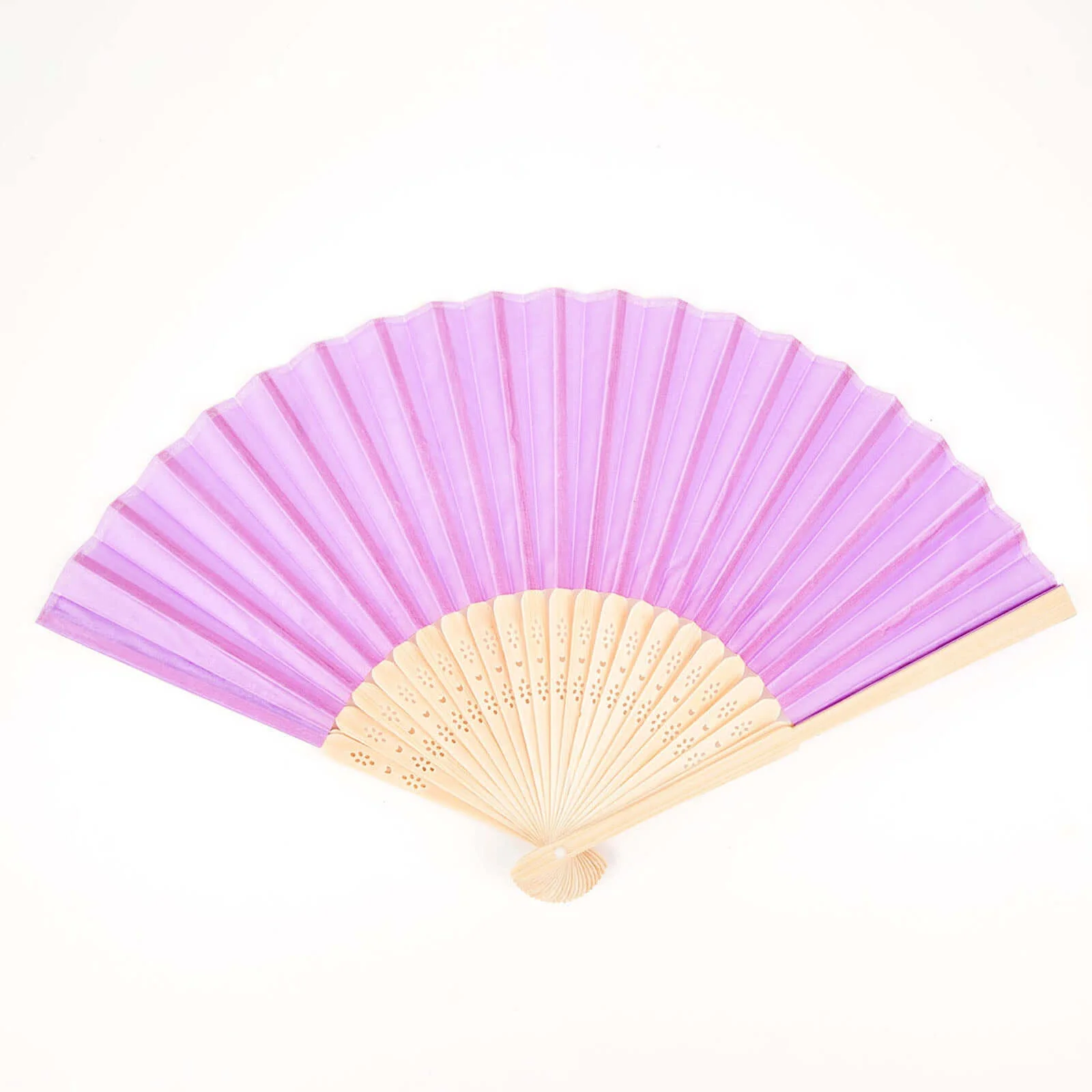 5 Pack Lavender Lilac Asian Silk Folding Fans Party Favors, Oriental Folding Fan Favors - Image 8