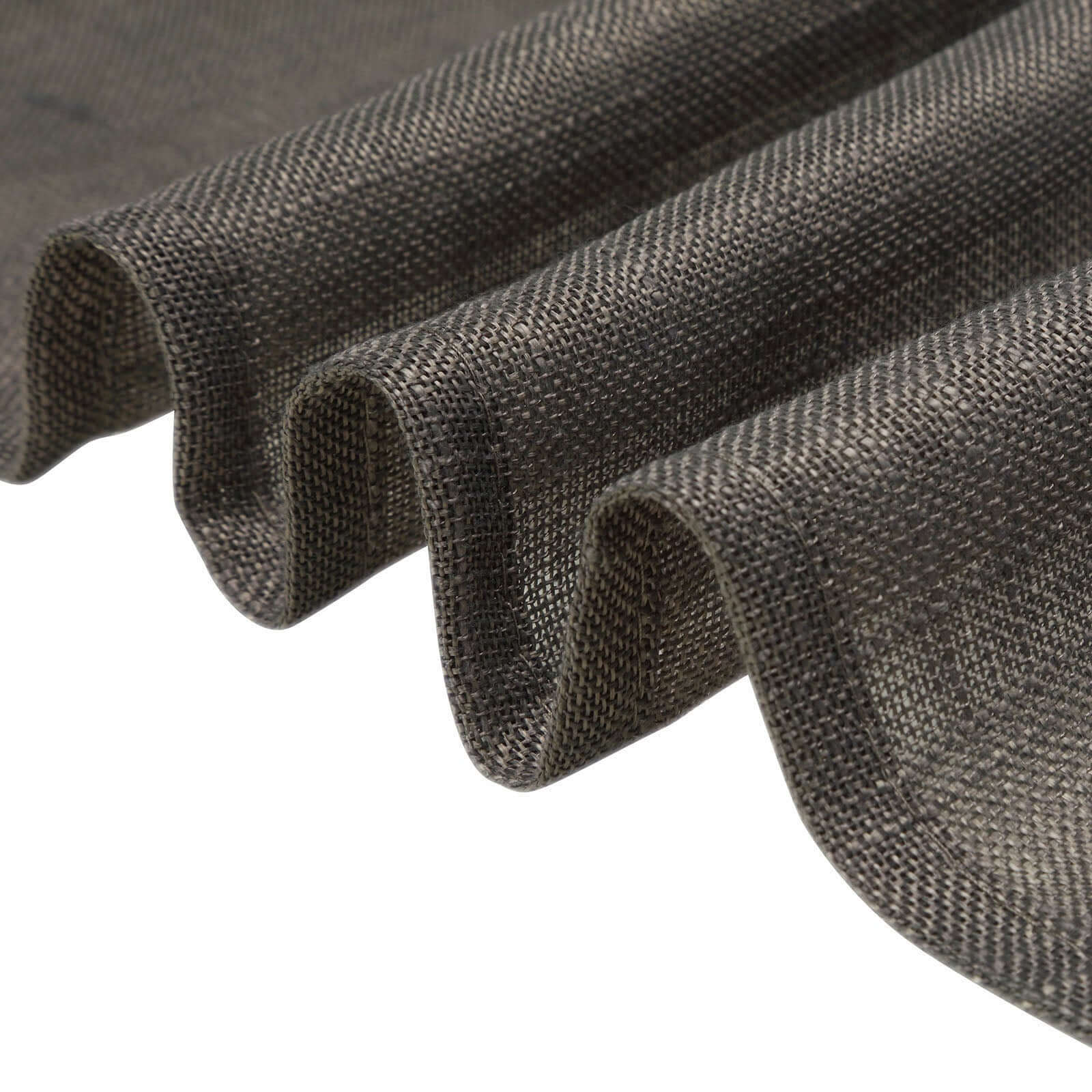 5 Pack Linen Chair Sashes 6"x108" Charcoal Gray Slubby Textured - Wrinkle-Resistant - Image 12