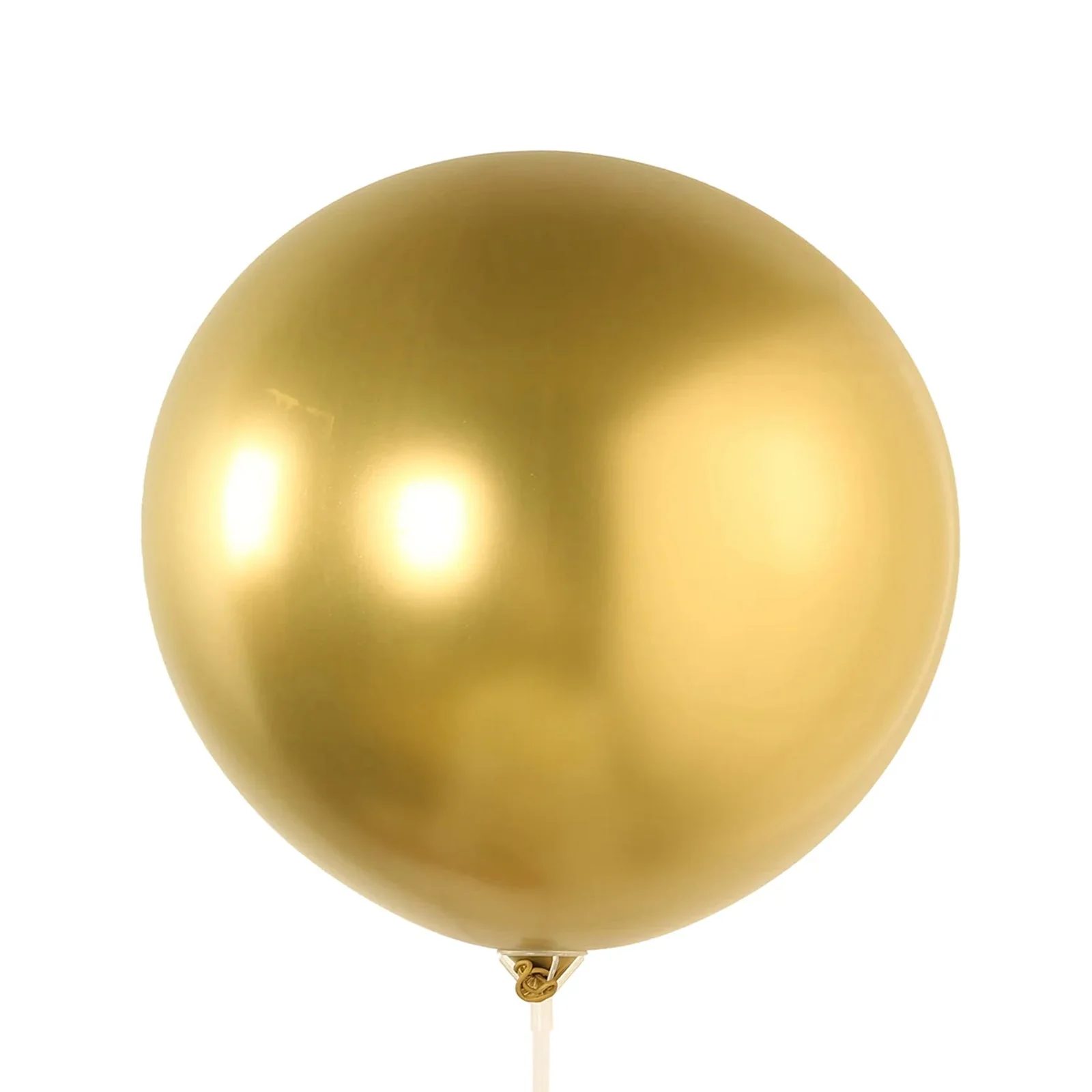 5 Pack Metallic Chrome Gold Biodegradable Balloons, Large Round Eco-friendly Thickened Latex Party Balloons - 36" - Image 8