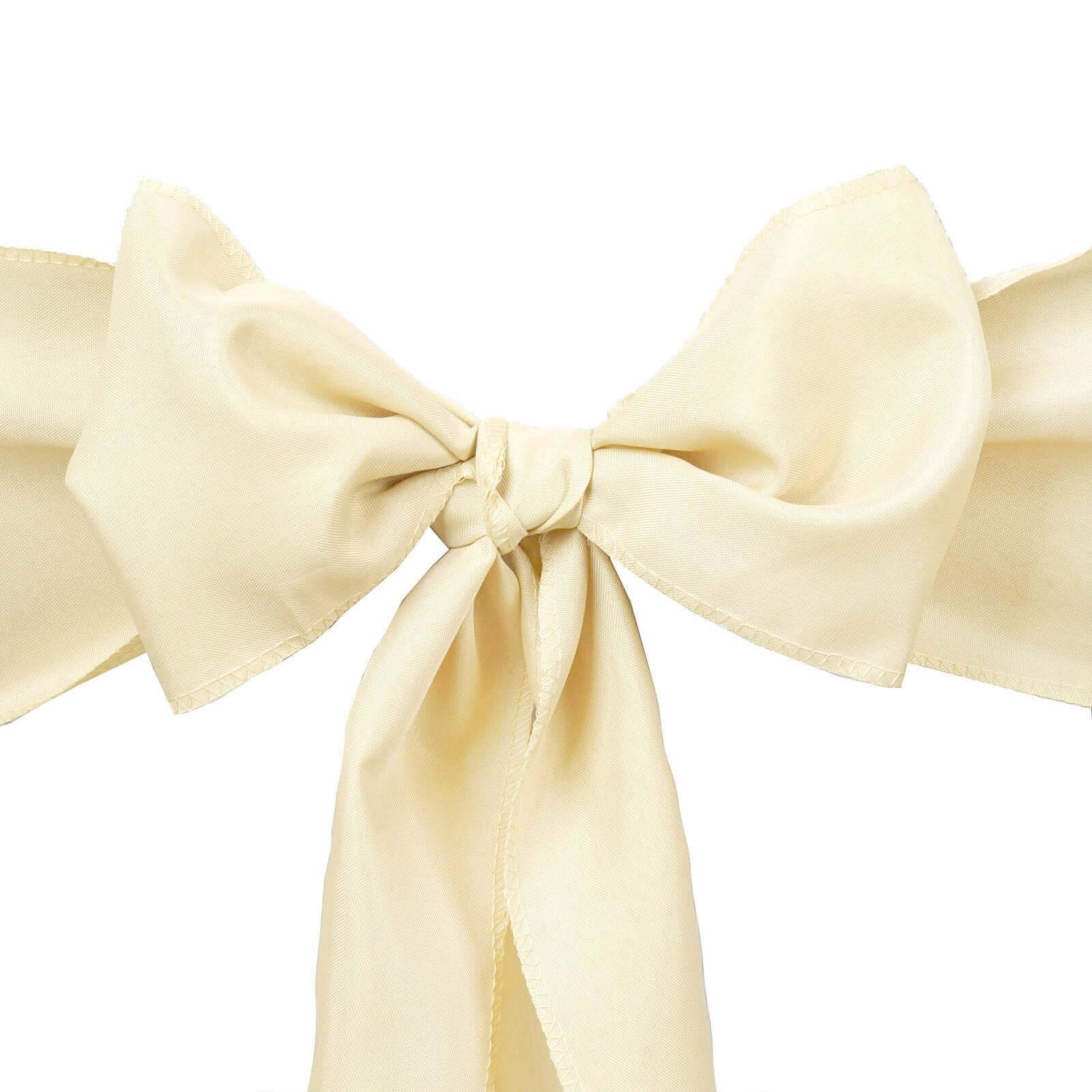 5 Pack Polyester Chair Sashes 6"x108" Beige - Image 6