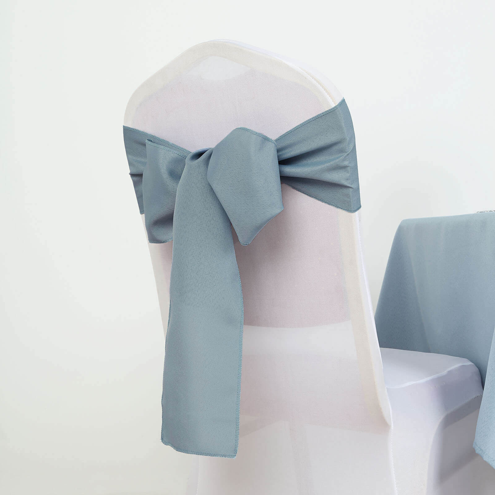5 Pack Polyester Chair Sashes 6"x108" Dusty Blue - Image 10