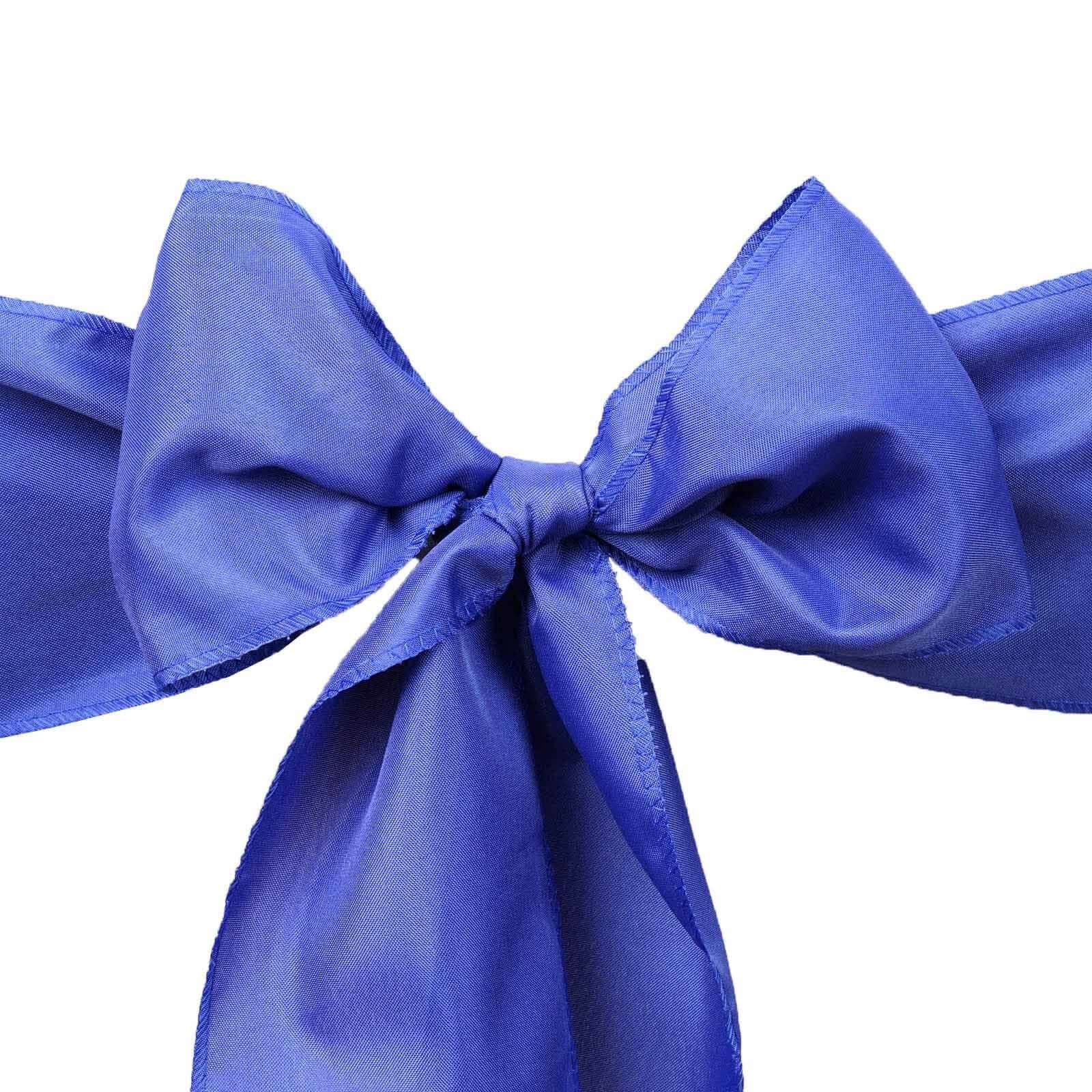 5 Pack Polyester Chair Sashes 6"x108" Royal Blue - Image 6