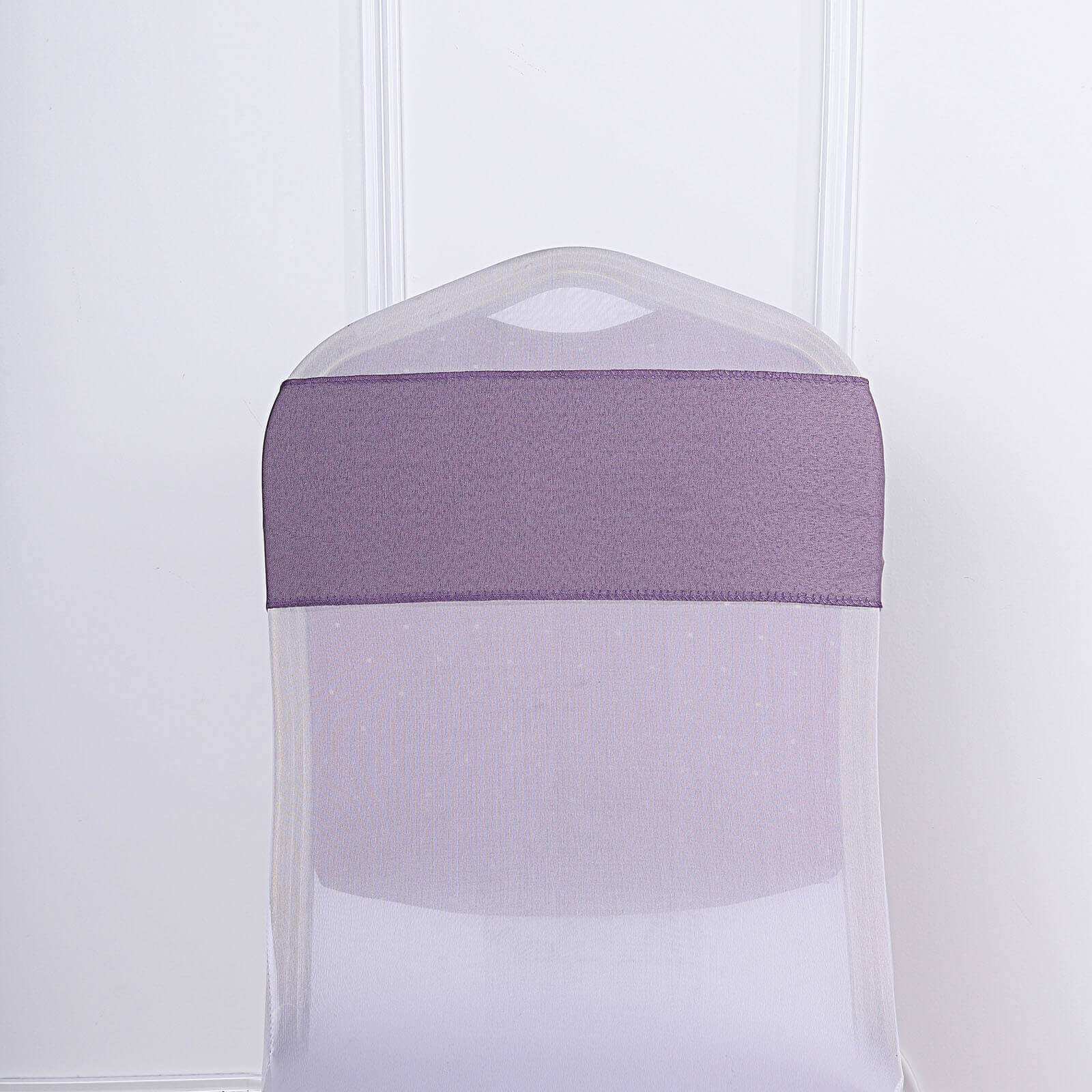 5 Pack Polyester Chair Sashes 6"x108" Violet Amethyst - Image 10