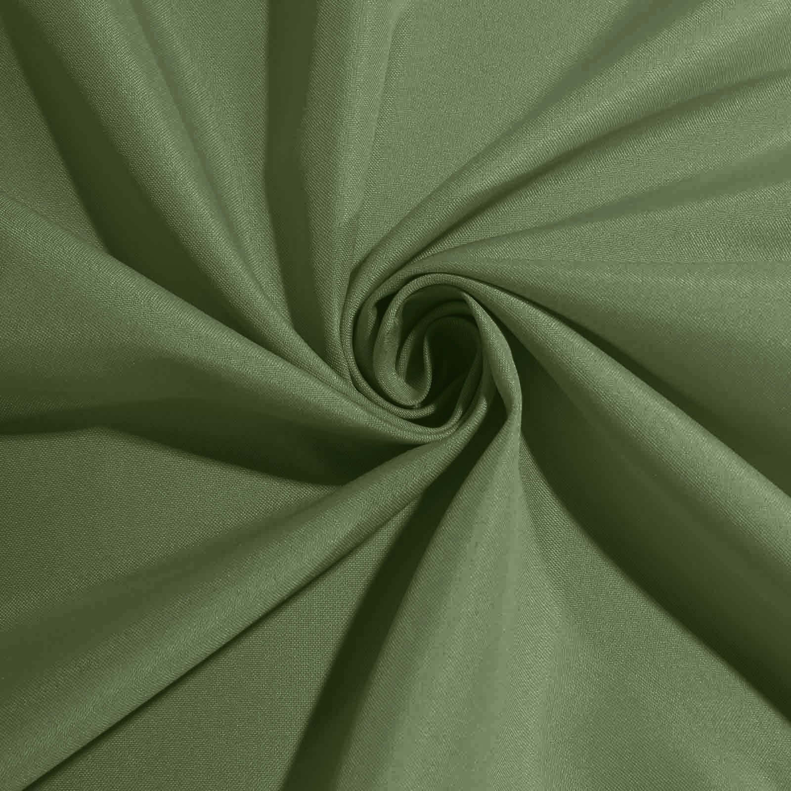 5 Pack Premium Polyester Napkins 20"x20" Olive Green - Durable & Wrinkle Resistant Dinner Napkins - Image 3