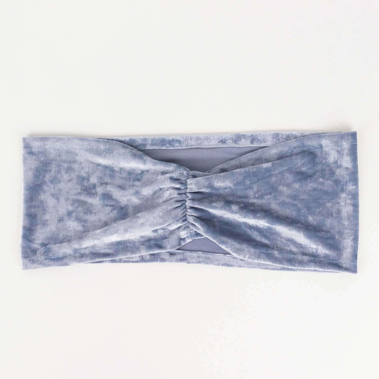 5 Pack Premium Crushed Velvet Chair Sashes Dusty Blue, Ruffle Style Textured Decorative Chair Bands - Image 10