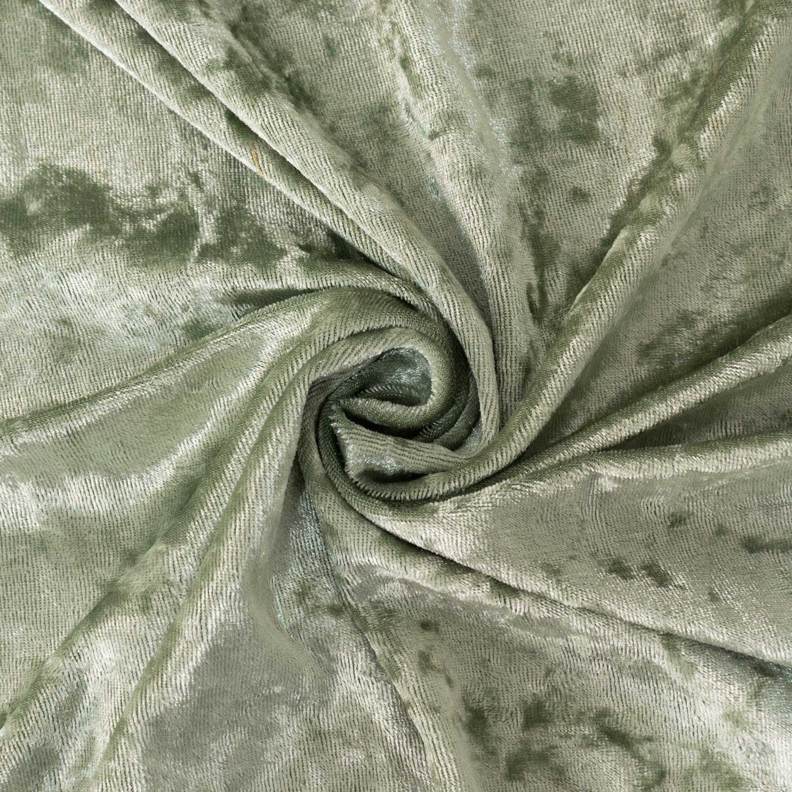 5 Pack Premium Crushed Velvet Napkins 20"x20" Sage Green - Exquisite Lustrous Cloth Napkins - Image 9