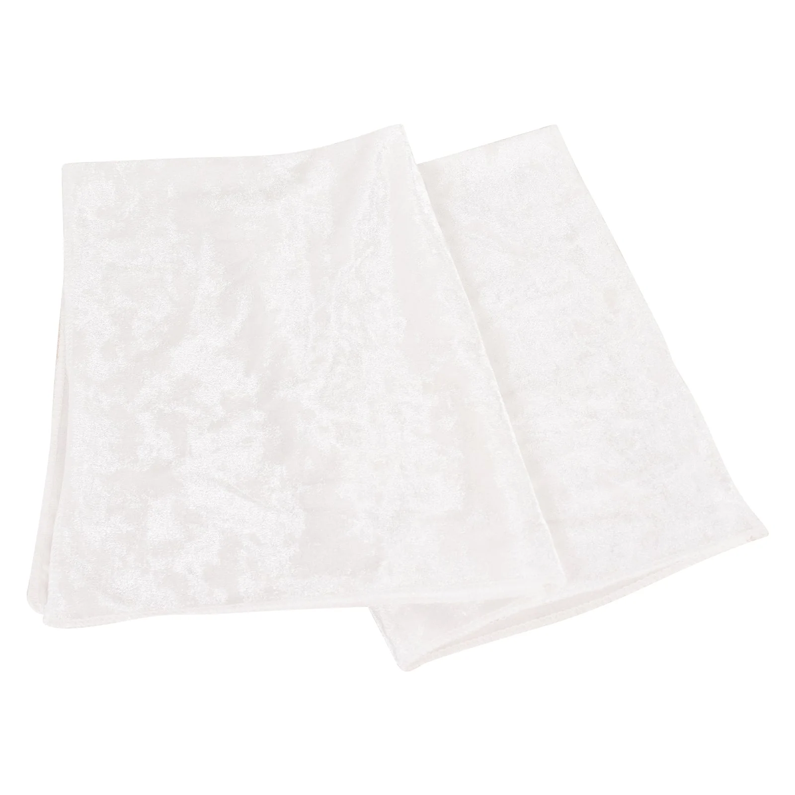 5 Pack Premium Crushed Velvet Napkins 20"x20" White - Exquisite Lustrous Cloth Napkins for Chic Table Settings - Image 8