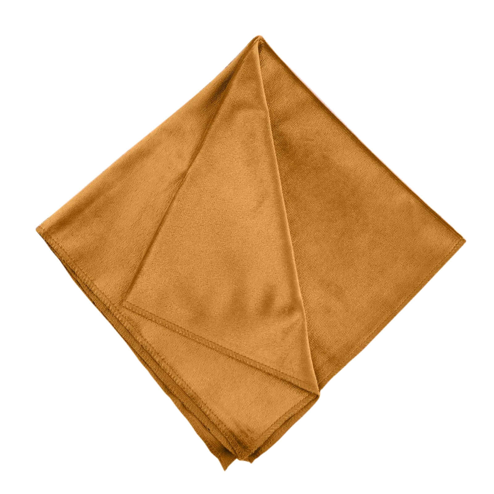 5 Pack Premium Velvet Napkins 20"x20" Gold - Soft Sheen Finish Dinner Napkins for Luxe Weddings, Banquets & Parties - Image 6