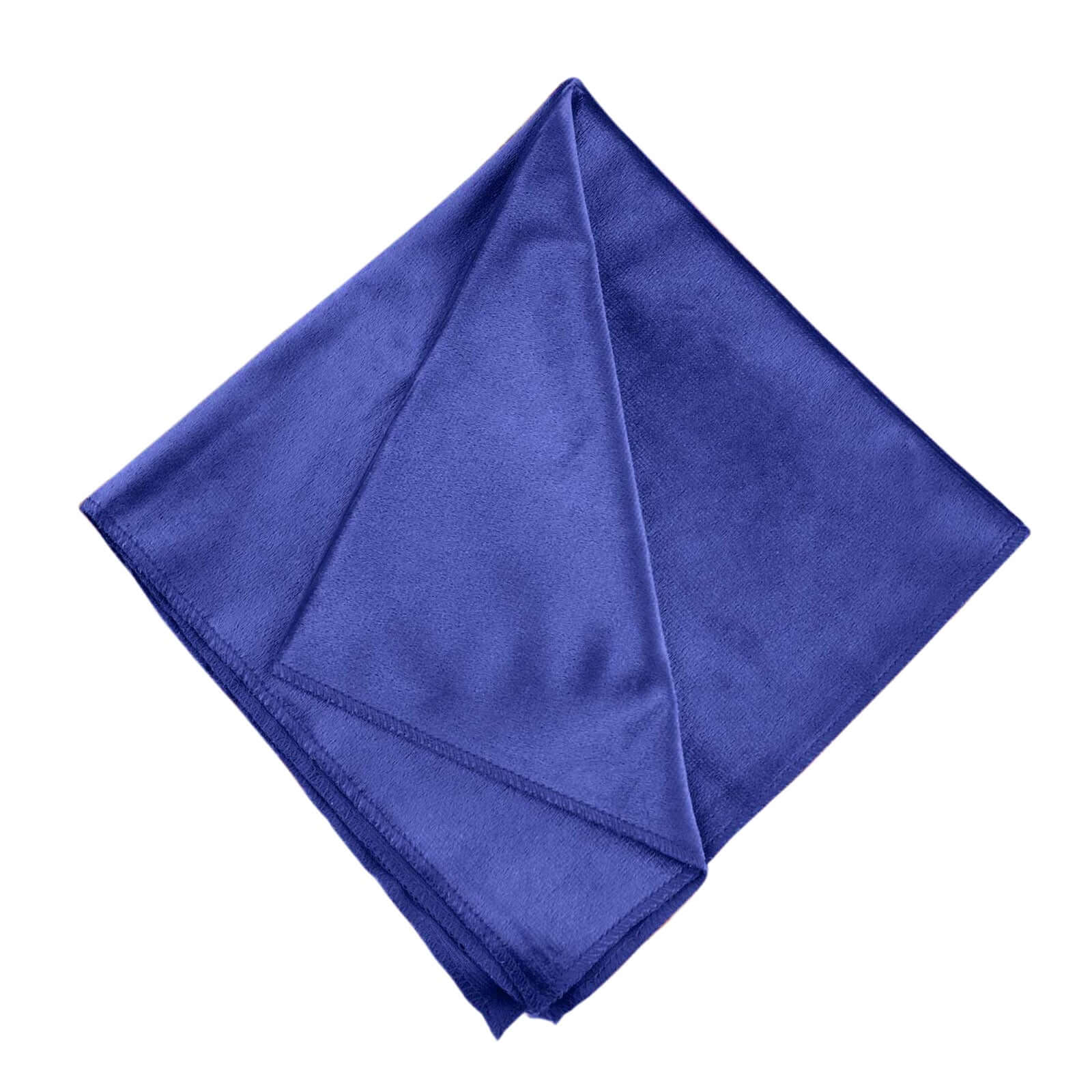 5 Pack Premium Velvet Napkins 20"x20" Royal Blue - Soft Sheen Finish Dinner Napkins - Image 6