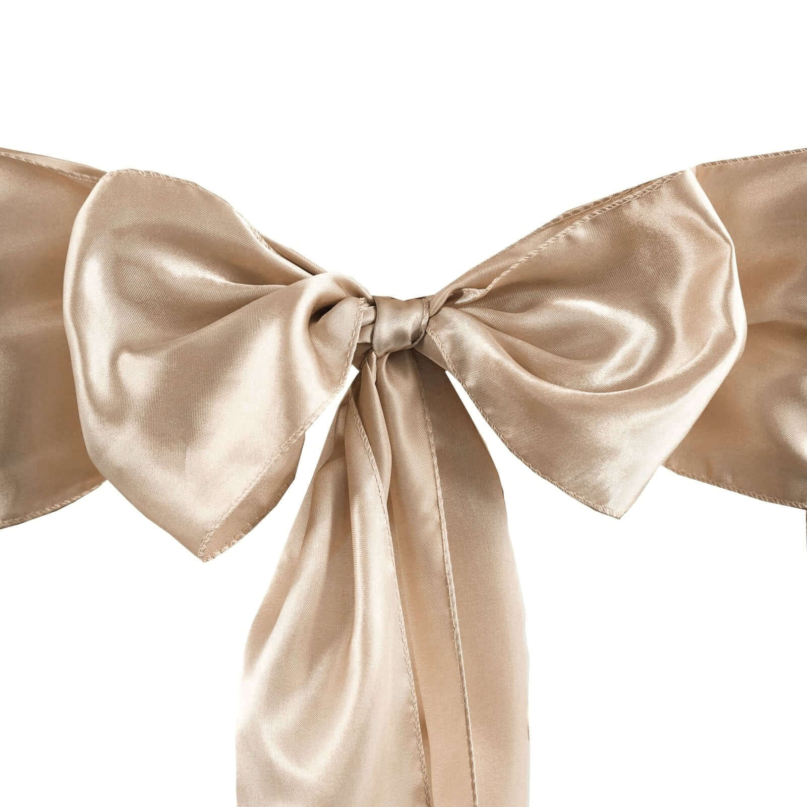 5 Pack Satin Chair Sashes 6"x106" Nude - Reusable Chair Bows with Smooth Finish - Image 12