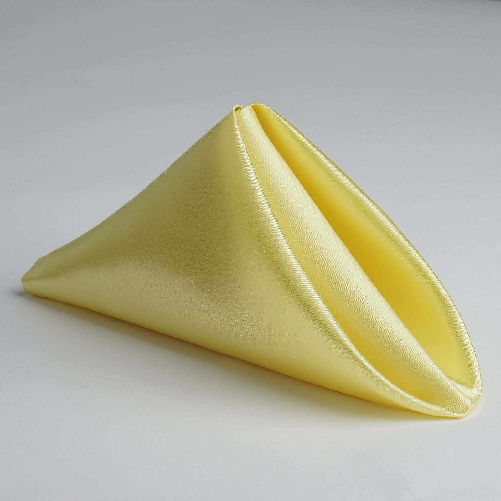 5 Pack Satin Napkins 20"x20" Yellow - Soft Reusable Cloth Napkins - Image 3
