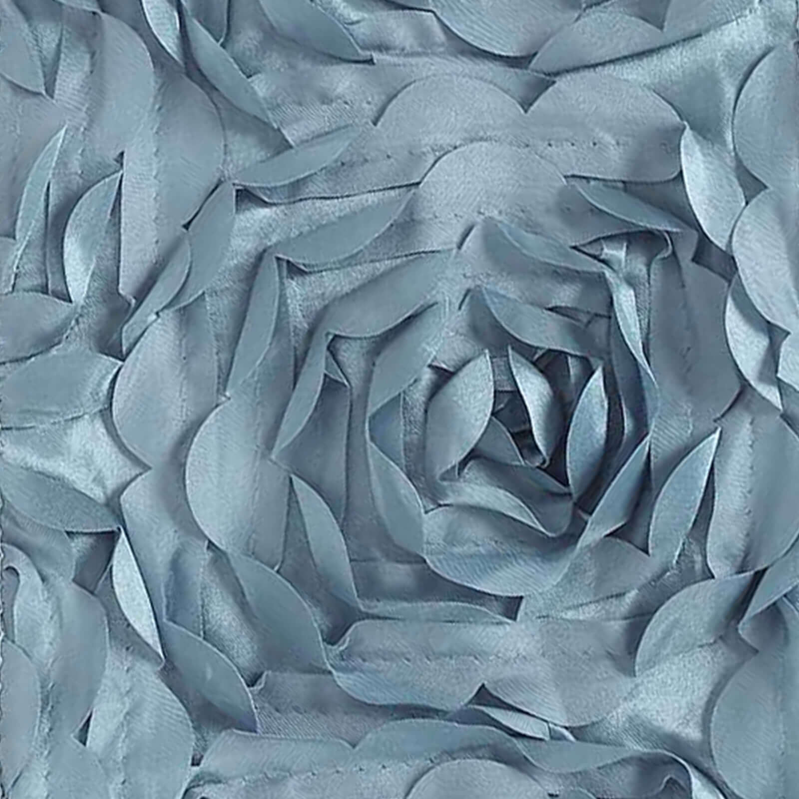 5 Pack Satin Spandex Chair Sashes 6"x14" Dusty Blue - Rosette Pattern Stretch Chair Bands - Image 13
