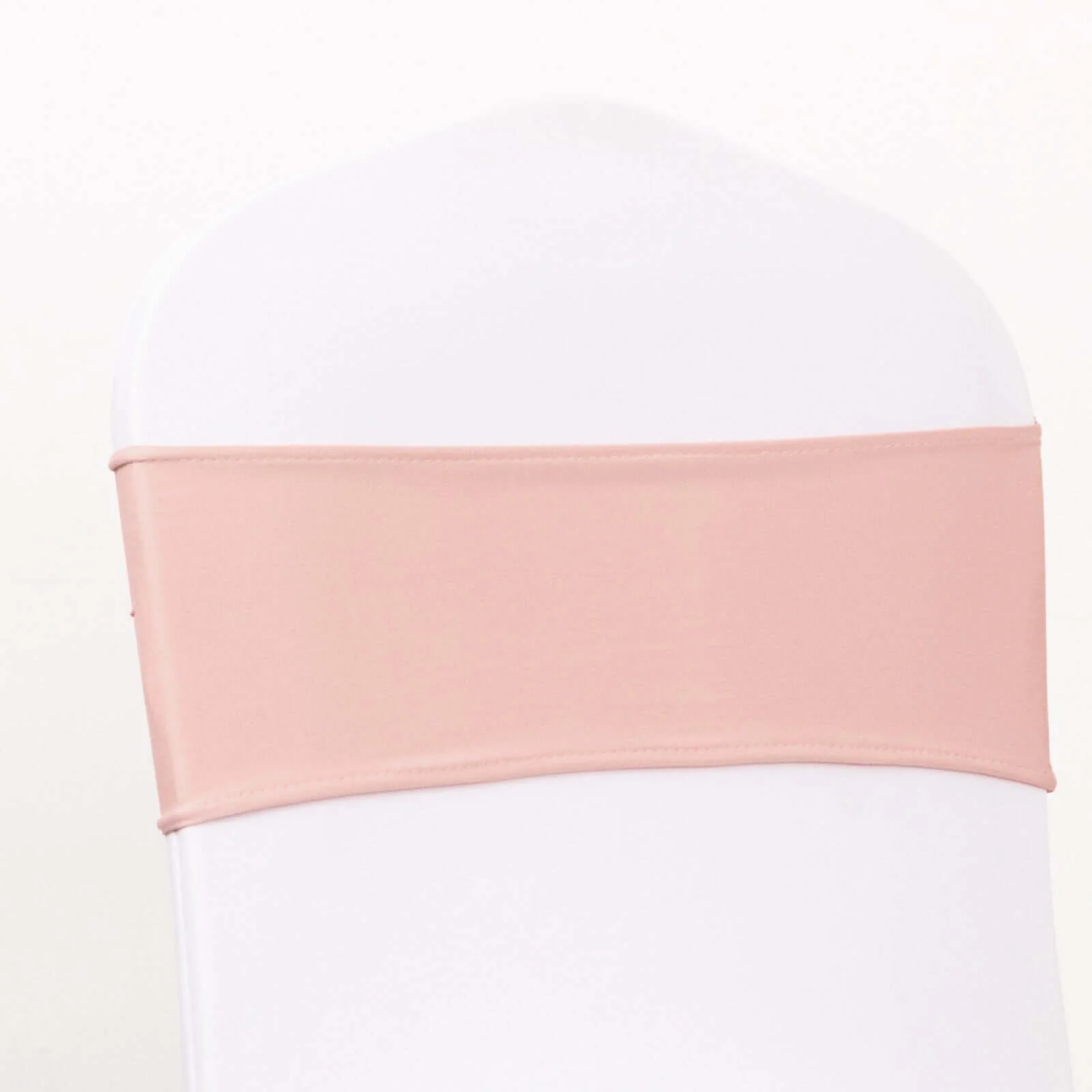 5 Pack Spandex Chair Sashes 5"x14" Dusty Rose with Gold Rhinestone Buckles - Wrinkle-Free Stretch Chair Bands - Image 7