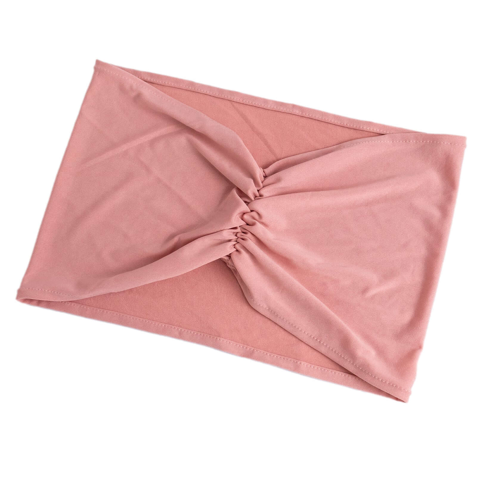 5 Pack Spandex Chair Sashes 8"x13" Dusty Rose Ruffled Style - Wide Wrinkle-Free Stretch Chair Bands - Image 10