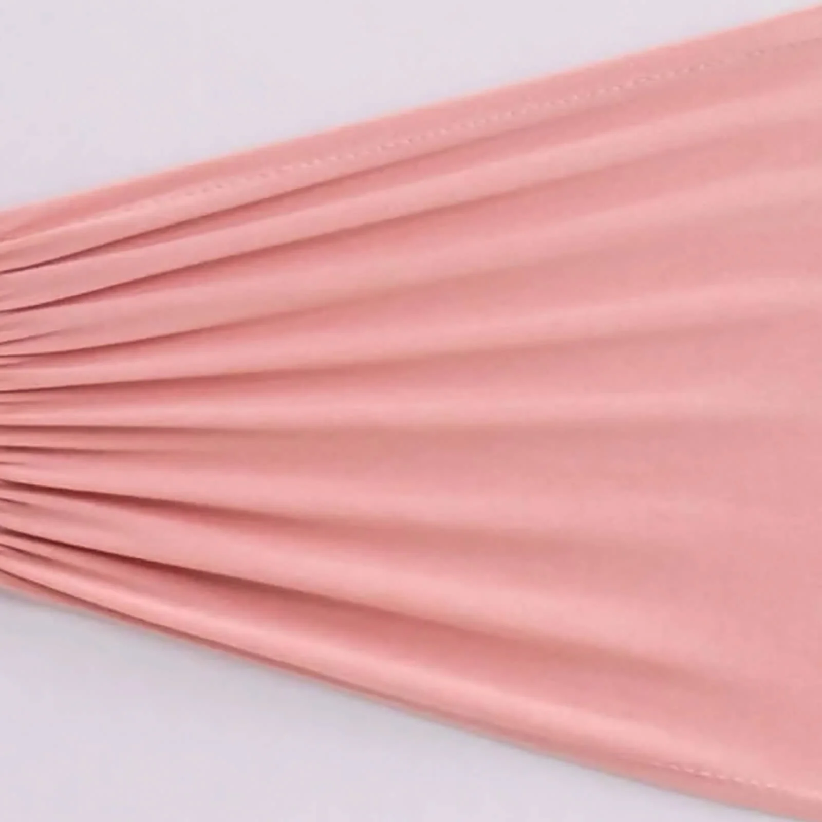 5 Pack Spandex Chair Sashes 8"x13" Dusty Rose Ruffled Style - Wide Wrinkle-Free Stretch Chair Bands - Image 11
