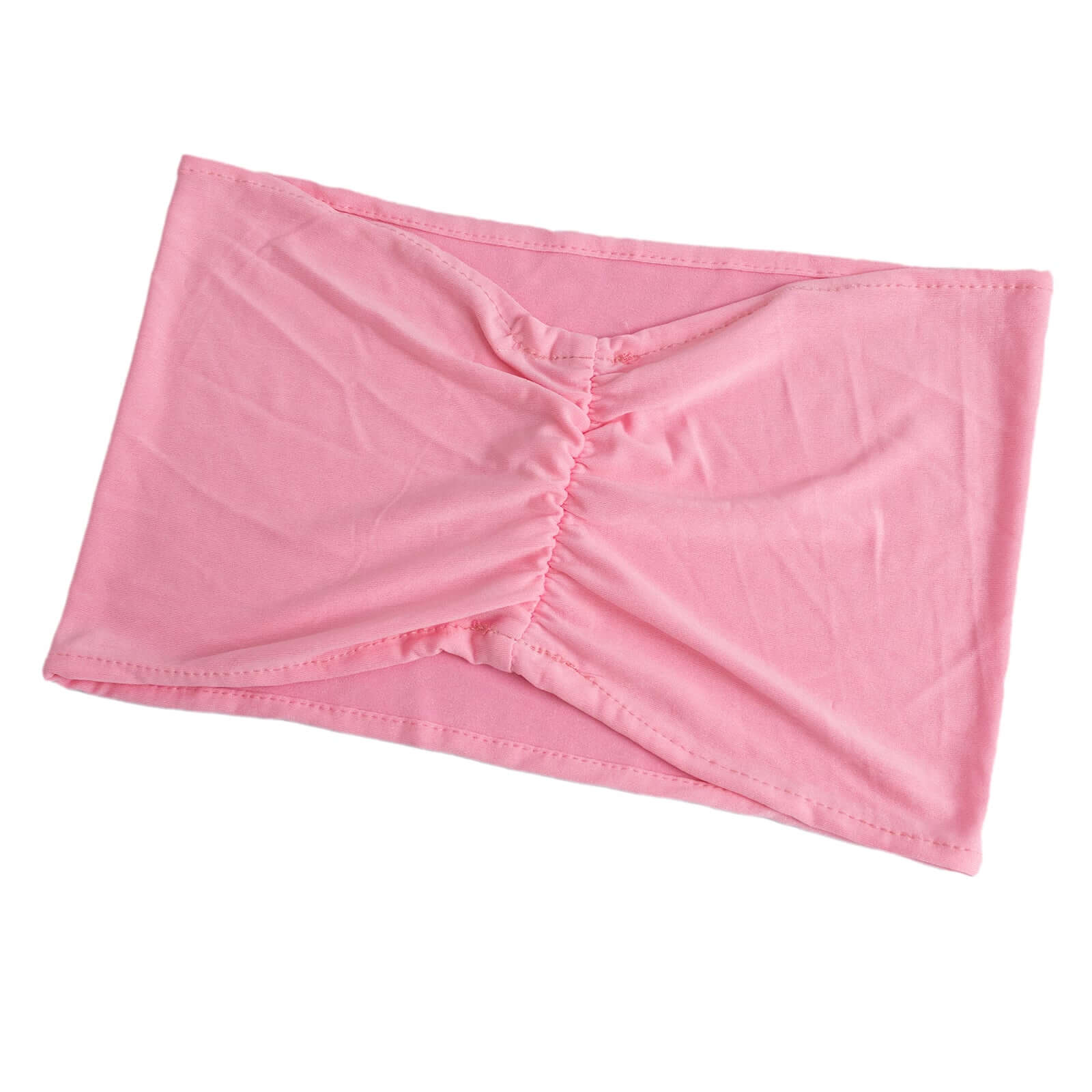 5 Pack Spandex Chair Sashes 8"x13" Pink Ruffled Style - Wide Wrinkle-Free Stretch Chair Bands - Image 10