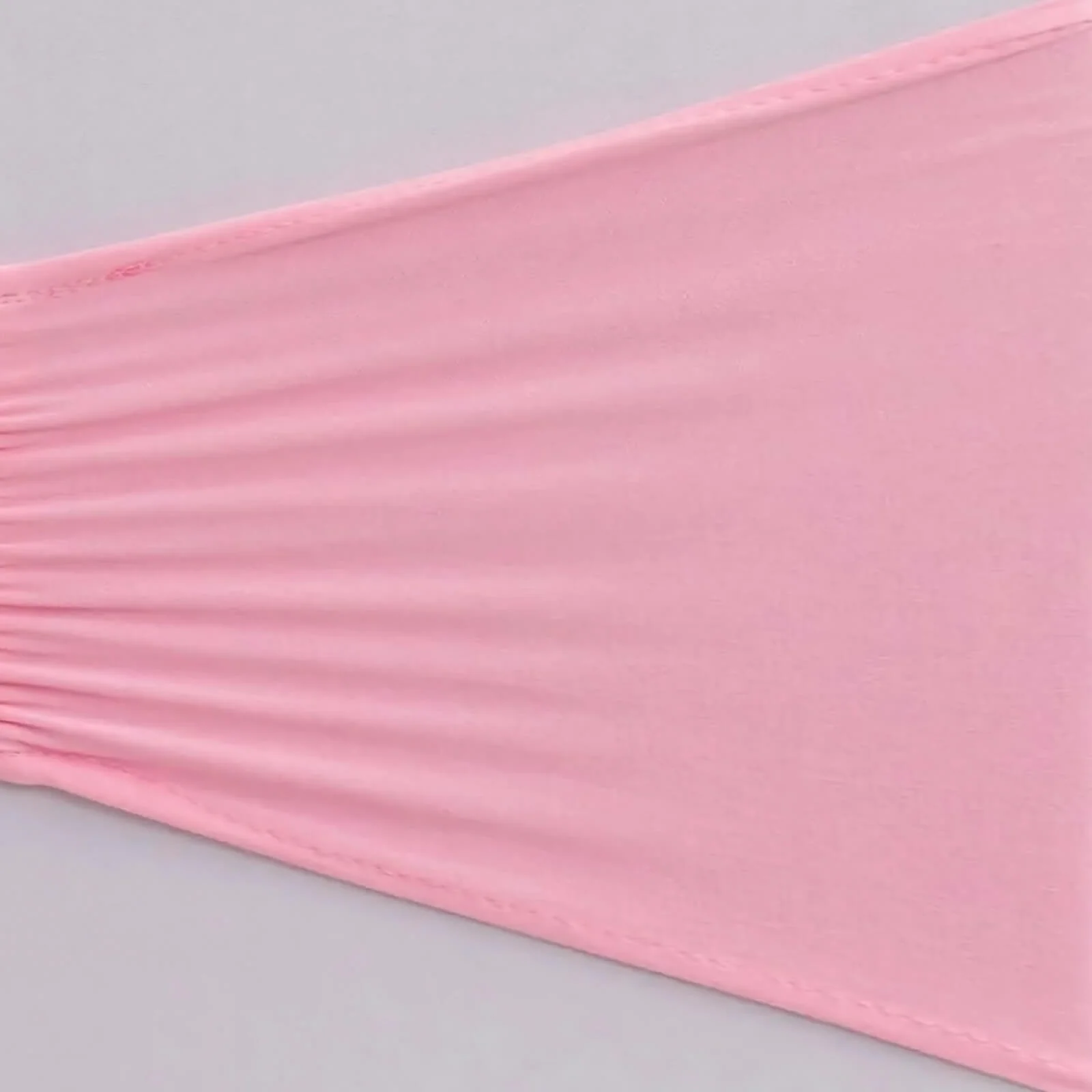 5 Pack Spandex Chair Sashes 8"x13" Pink Ruffled Style - Wide Wrinkle-Free Stretch Chair Bands - Image 11