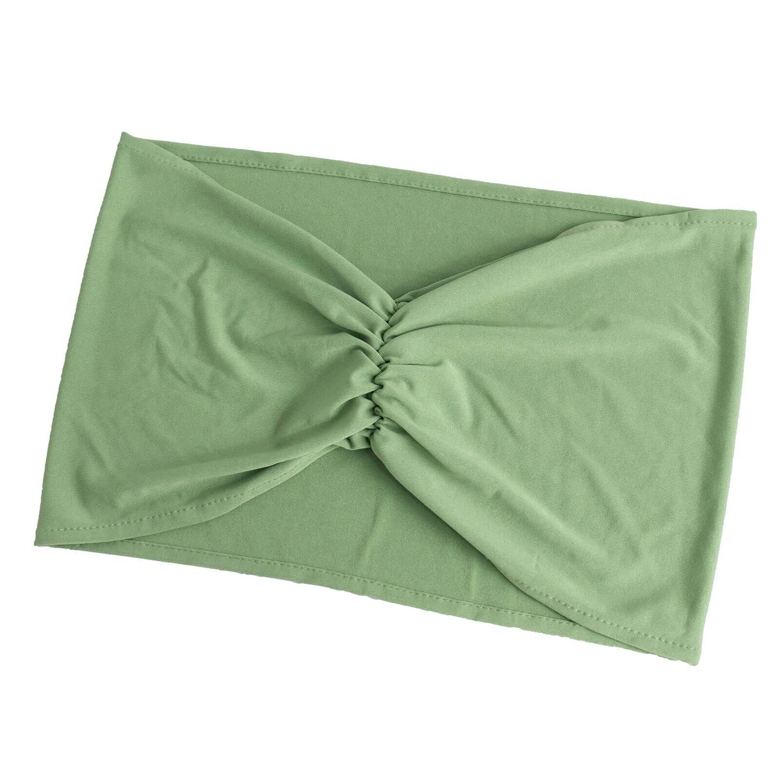 5 Pack Spandex Chair Sashes 8"x13" Sage Green Ruffled Style - Wide Wrinkle-Free Stretch Chair Bands - Image 10