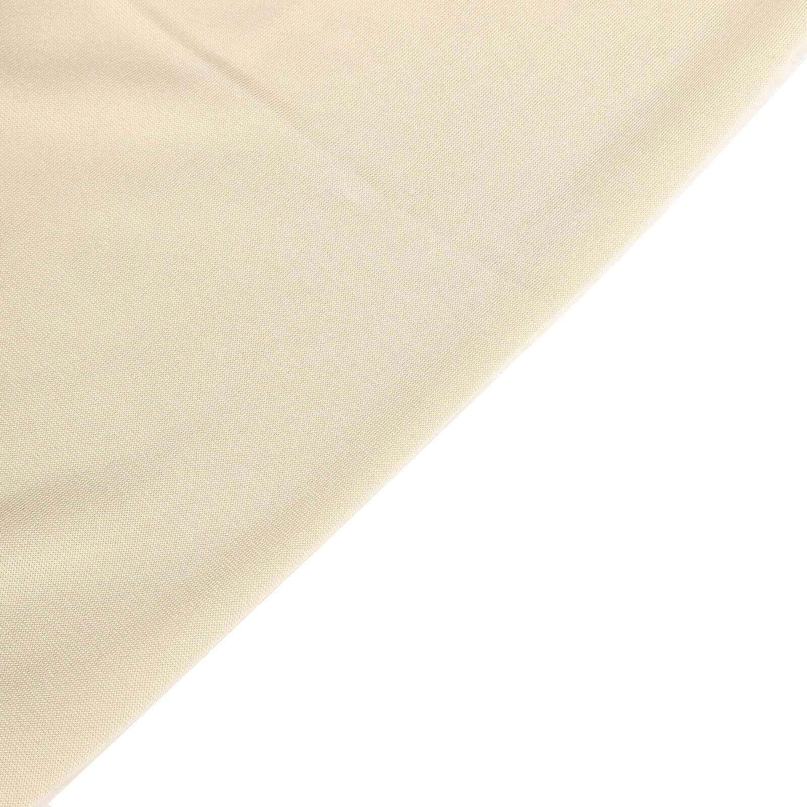 5 Pack Stretch Spandex Chair Sashes 5"x12" Beige - Two Ply Heavy Duty Fitted Chair Bands - Image 12