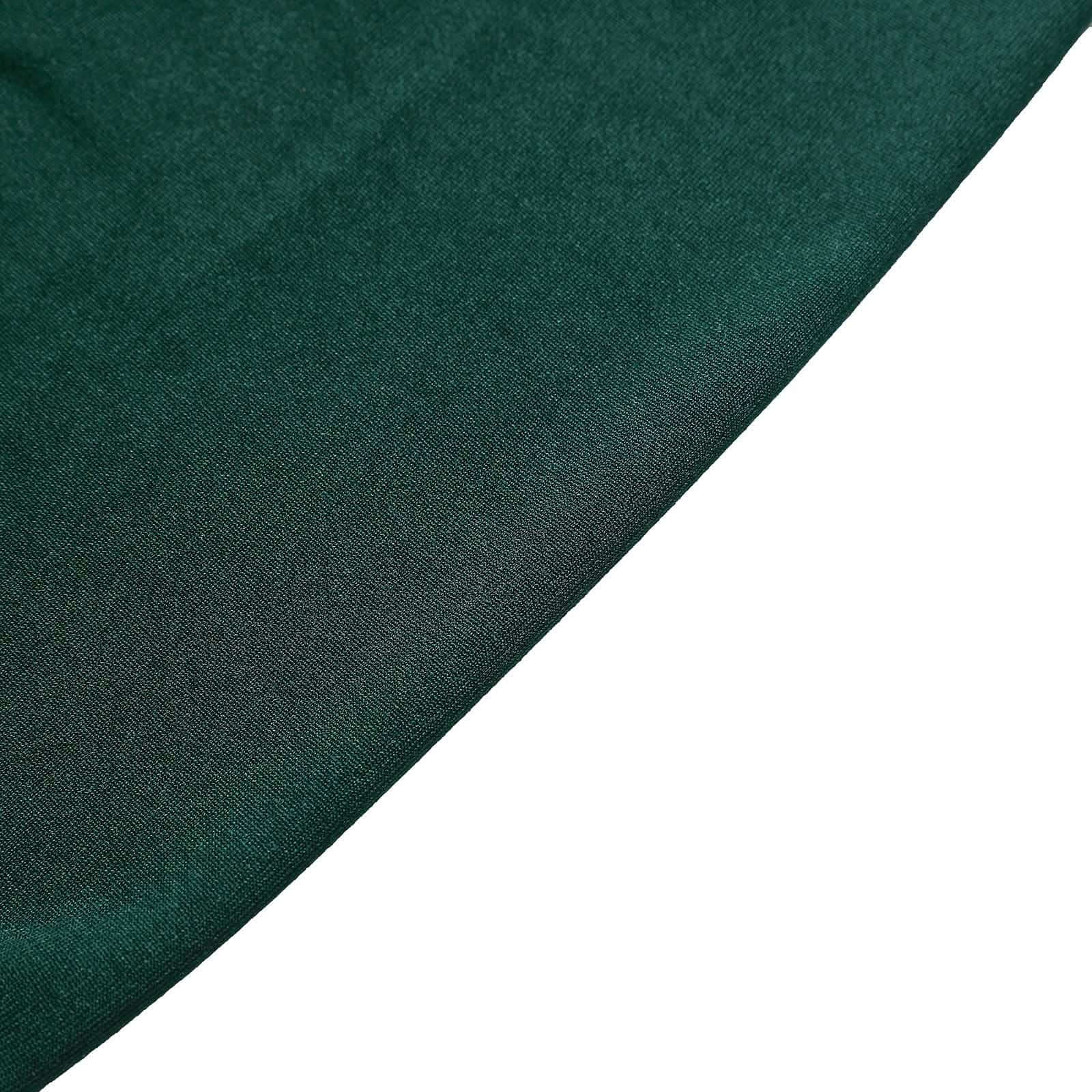 5 Pack Stretch Spandex Chair Sashes 5"x12" Hunter Emerald Green - Two Ply Heavy Duty Fitted Chair Bands - Image 8