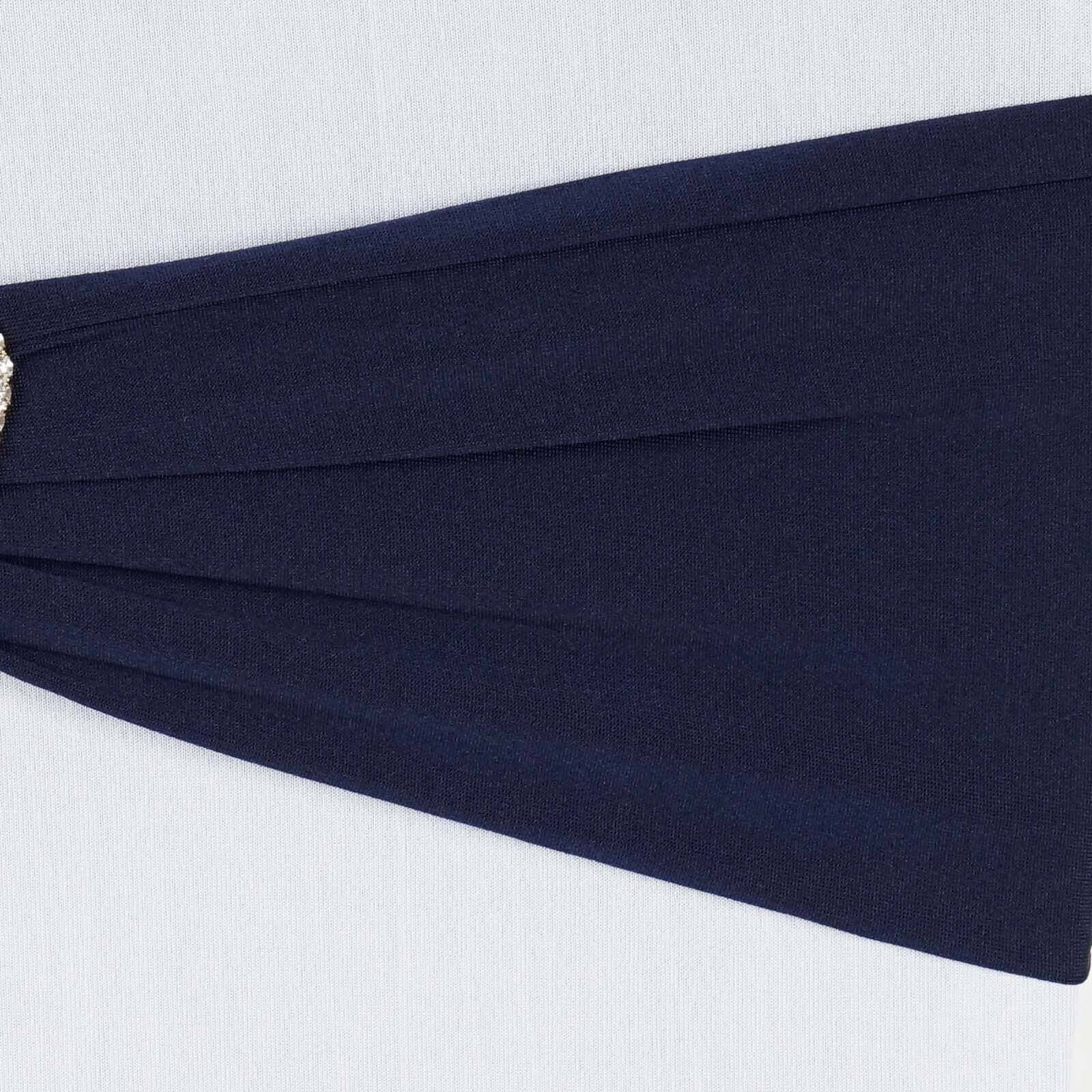 5 Pack Stretch Spandex Chair Sashes 5"x12" Navy Blue - Two Ply Heavy Duty Fitted Chair Bands - Image 6