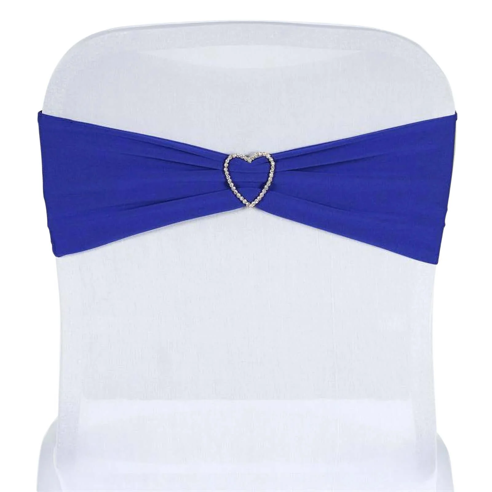 5 Pack Stretch Spandex Chair Sashes 5"x12" Royal Blue - Two Ply Heavy Duty Fitted Chair Bands - Image 7