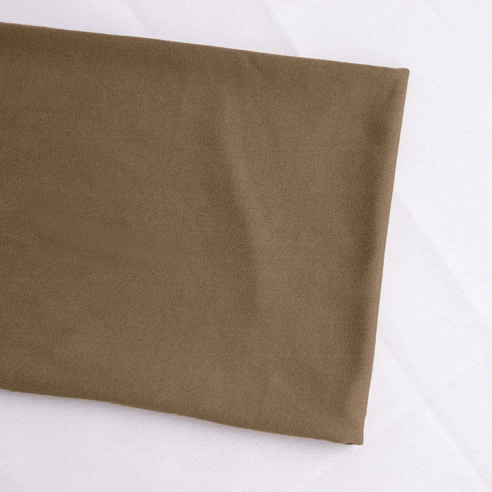 5 Pack Stretch Spandex Chair Sashes 5"x12" Taupe - Two Ply Heavy Duty Fitted Chair Bands - Image 13