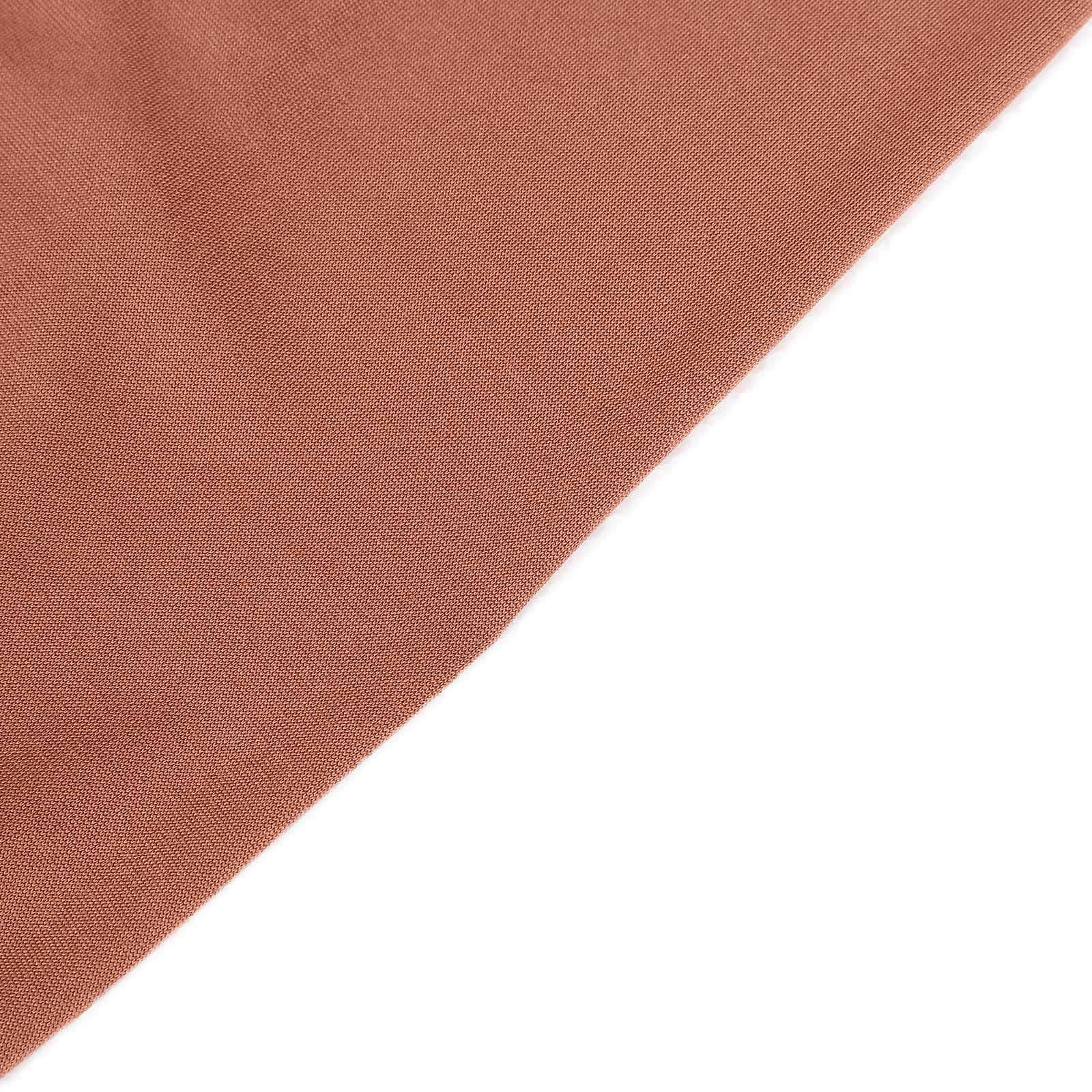 5 Pack Stretch Spandex Chair Sashes 5"x12" Terracotta (Rust) - Two Ply Heavy Duty Fitted Chair Bands - Image 12
