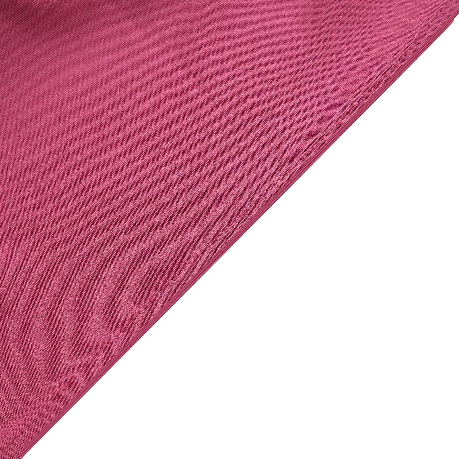 5 Pack Stretch Spandex Chair Sashes 5"x14" Fuchsia with Silver Diamond Ring Slide Buckle - Durable Fitted Chair Bands - Image 12