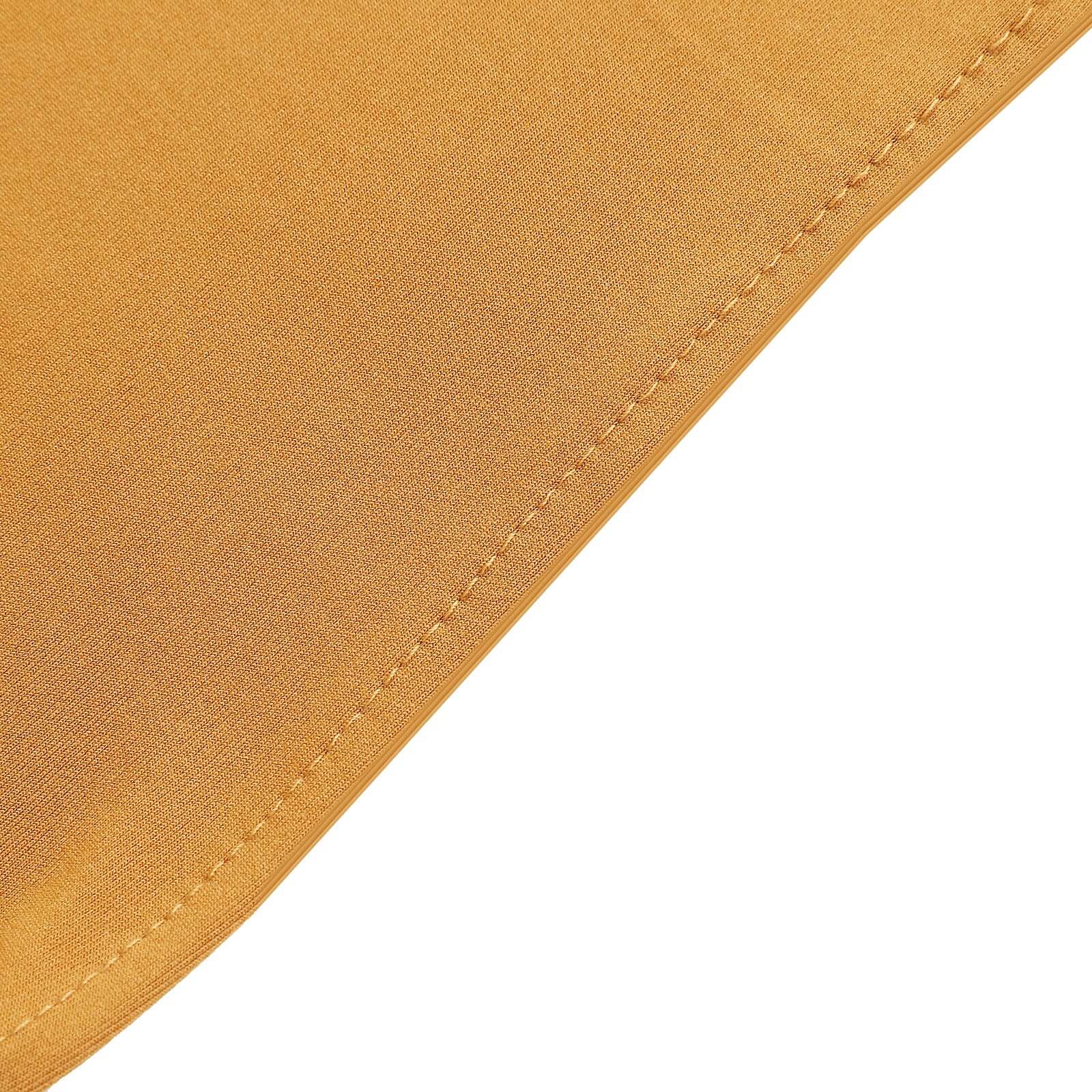 5 Pack Stretch Spandex Chair Sashes 5"x14" Gold with Silver Diamond Ring Slide Buckle - Luxe Durable Fitted Chair Bands for Weddings & Events - Image 12