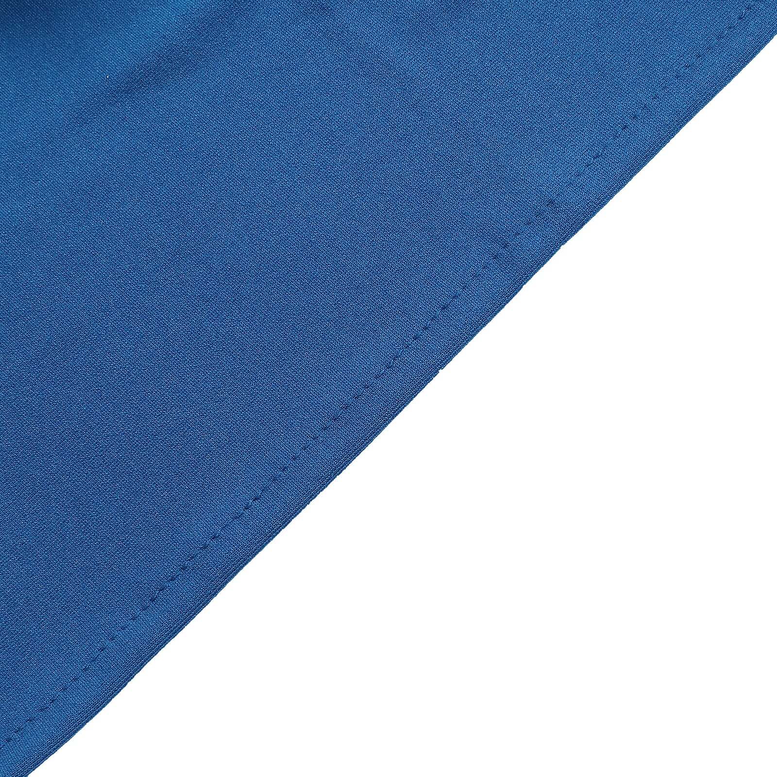 5 Pack Stretch Spandex Chair Sashes 5"x14" Royal Blue with Silver Diamond Ring Slide Buckle - Durable Fitted Chair Bands - Image 11