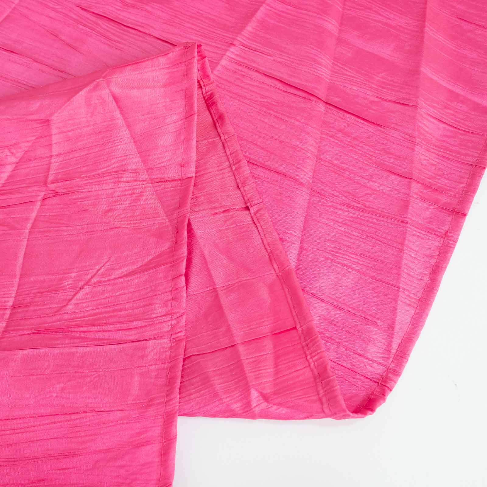 5 Pack Taffeta Chair Sashes 6"x106" Fuchsia Accordion Crinkle - Sophisticated Decorative Design - Image 7
