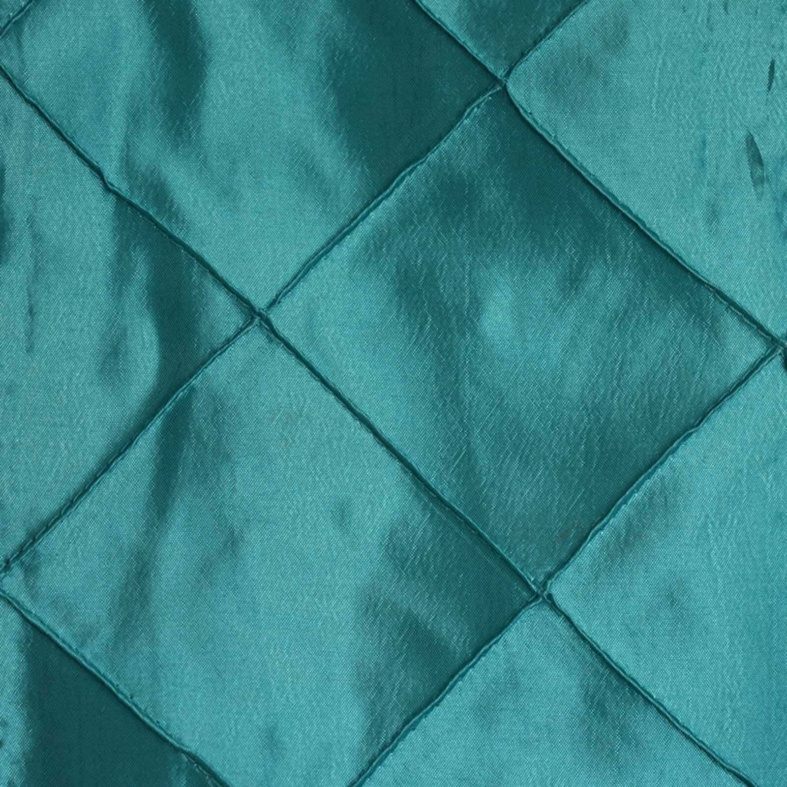5 Pack Taffeta Chair Sashes 7"x106" Turquoise with Pintuck Pattern - Image 3