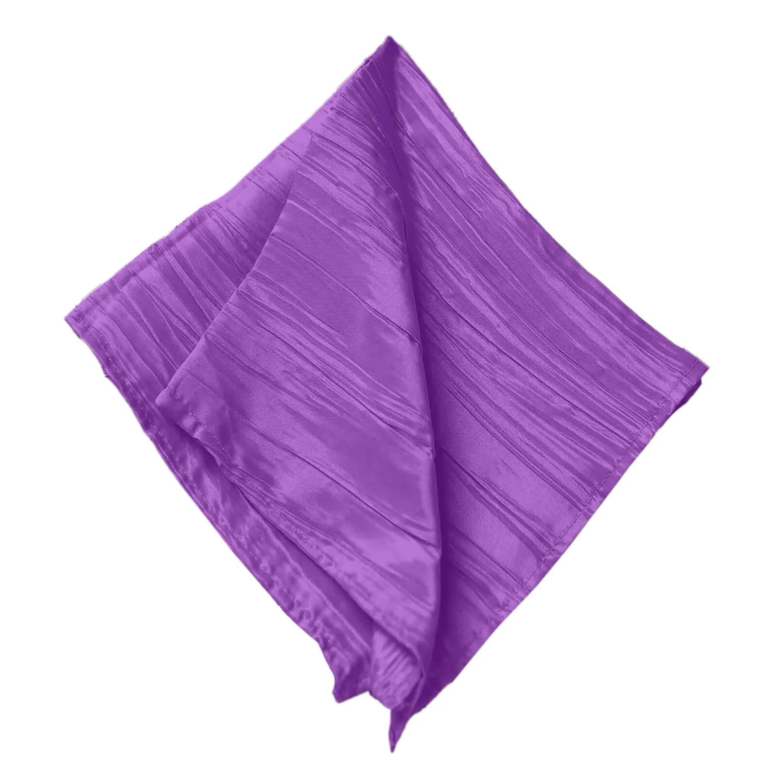 5 Pack Taffeta Napkins 20"x20" Purple - Accordion Crinkle Cloth Napkins - Image 6