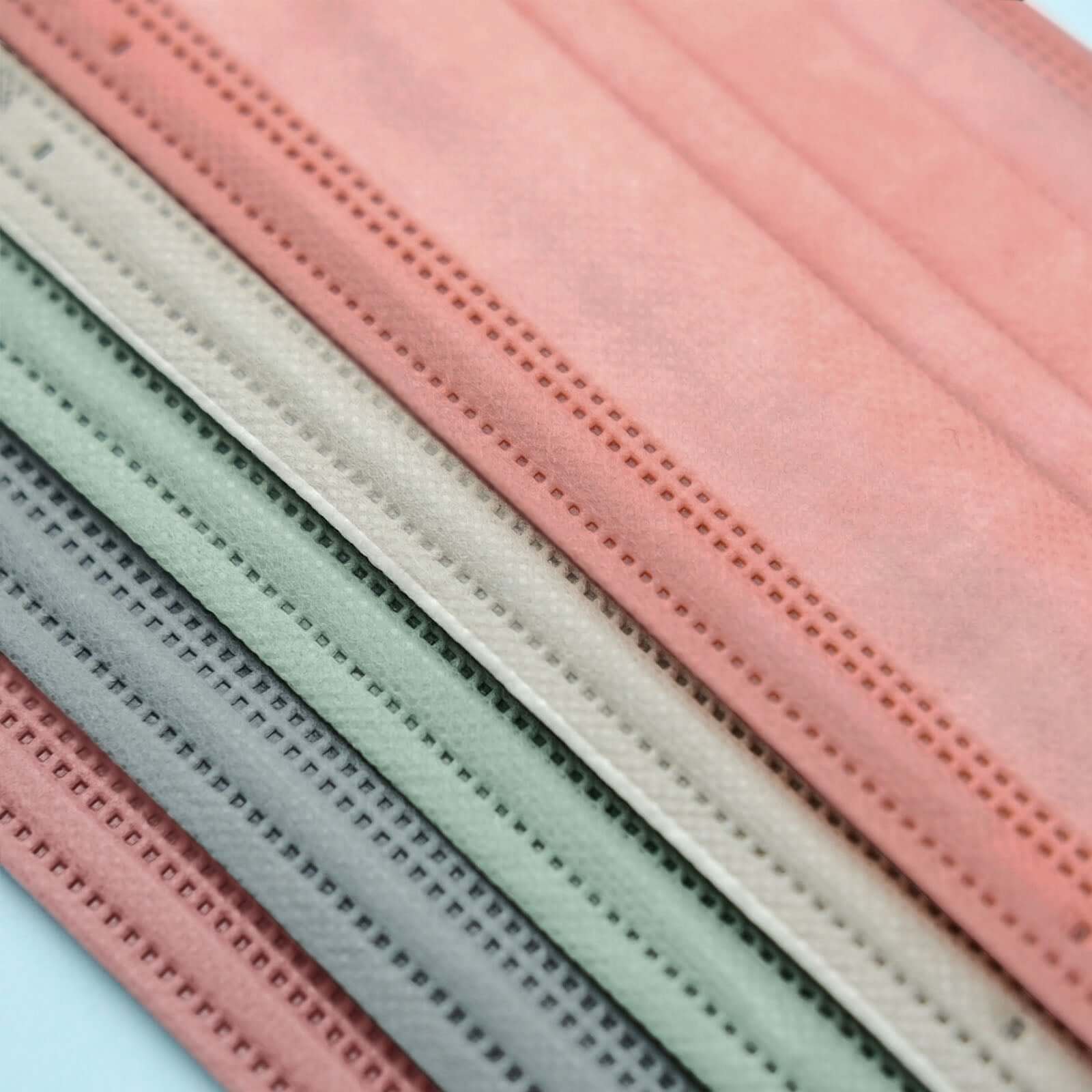 50 Pack Assorted Colors Disposable Face Mask Non Woven Mask with Ear Loop 3 Ply - Image 14