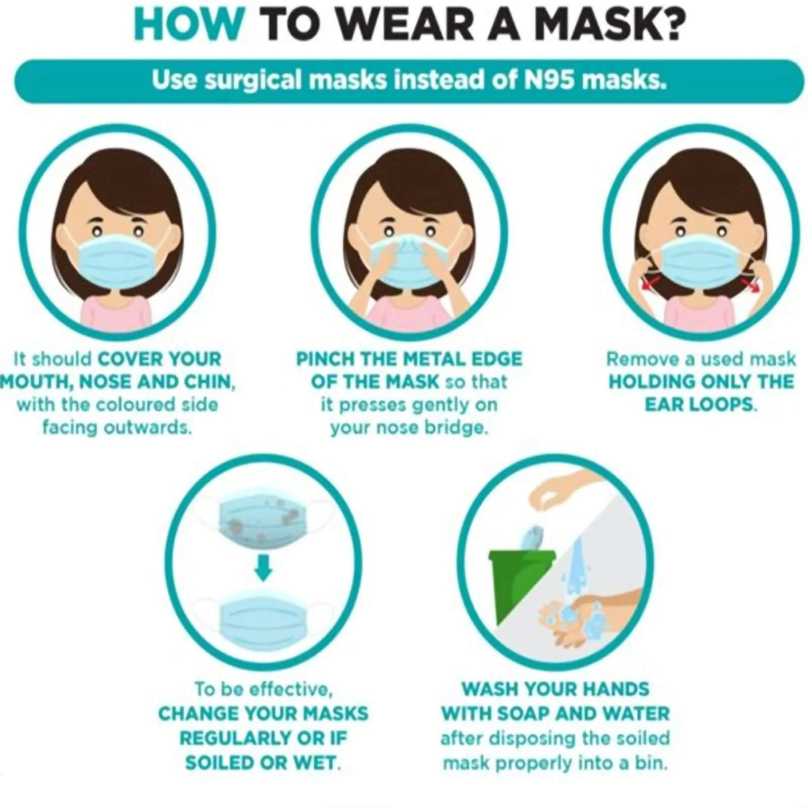 50 Pack Disposable Face Mask Non Woven Mask with Ear Loop 3 Ply - Image 7