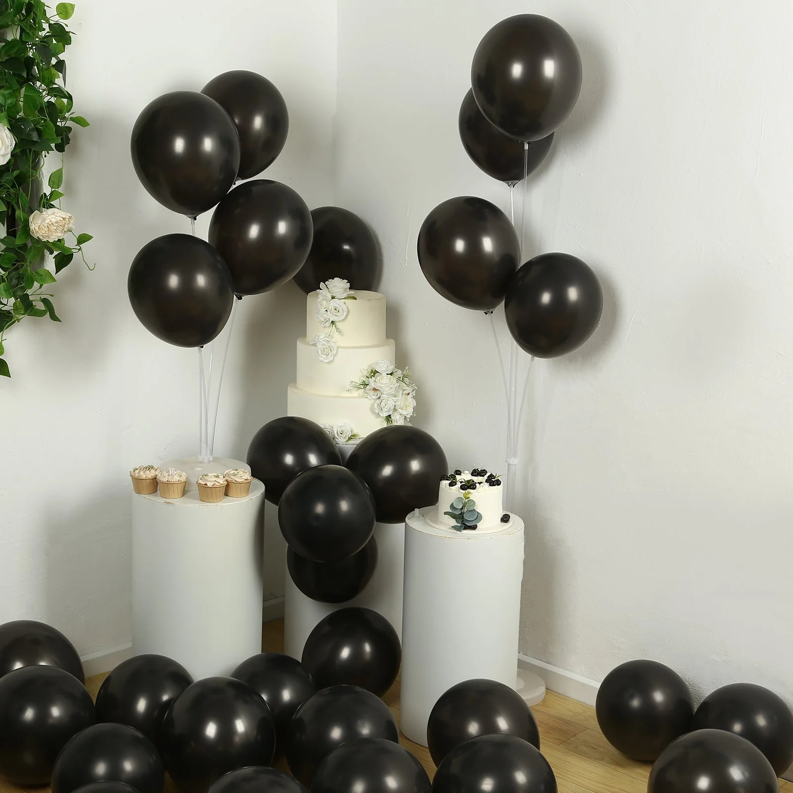 50 Pack Black Biodegradable Balloons, Eco-friendly Thickened Extra Strong Latex Helium Party Balloons - 12" - Image 7